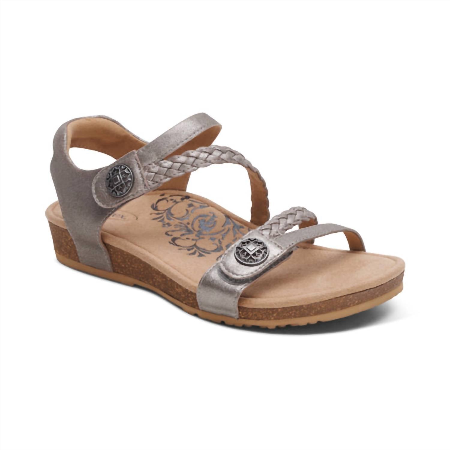 01f0e6e1-67fe-4b50-9689-cc710c4f5802-upscale_15k-1500x1500-70 Aetrex - Women's Jillian Sandal - Image 1