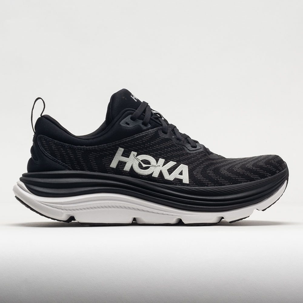 040063_3 HOKA Gaviota 5 Mens Black/White - Image 1