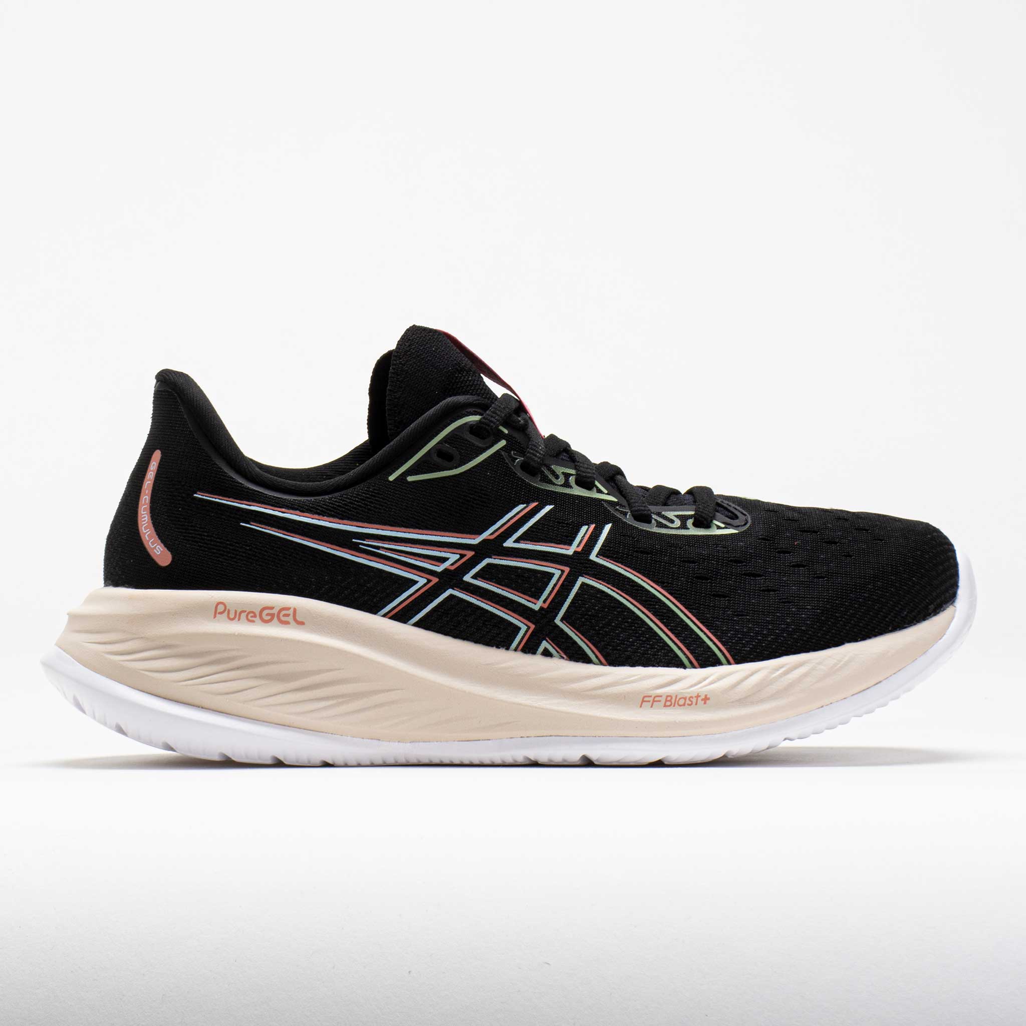040807_3 ASICS GEL-Cumulus 26 Womens Black/Dark Jade - Image 1