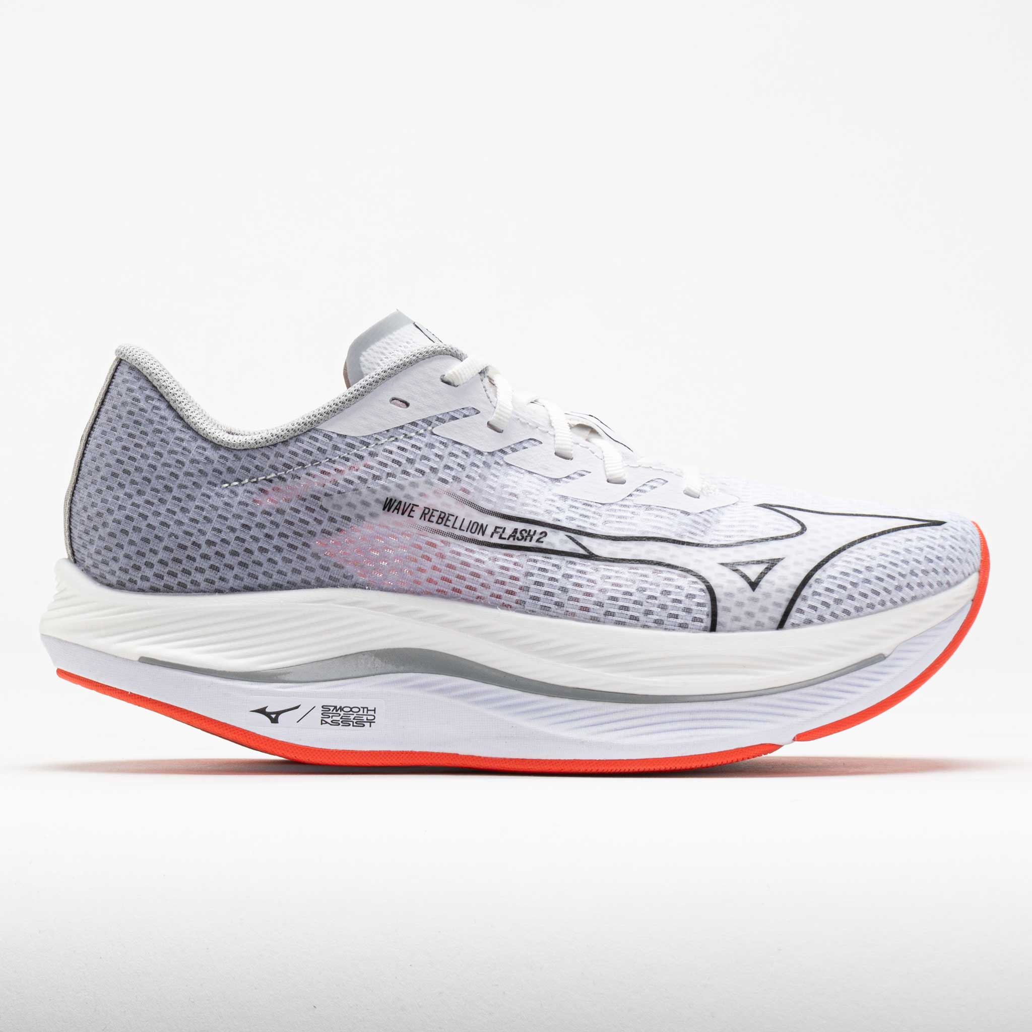 040857_3 Mizuno Wave Rebellion Flash 2 Mens White/Black - Image 1