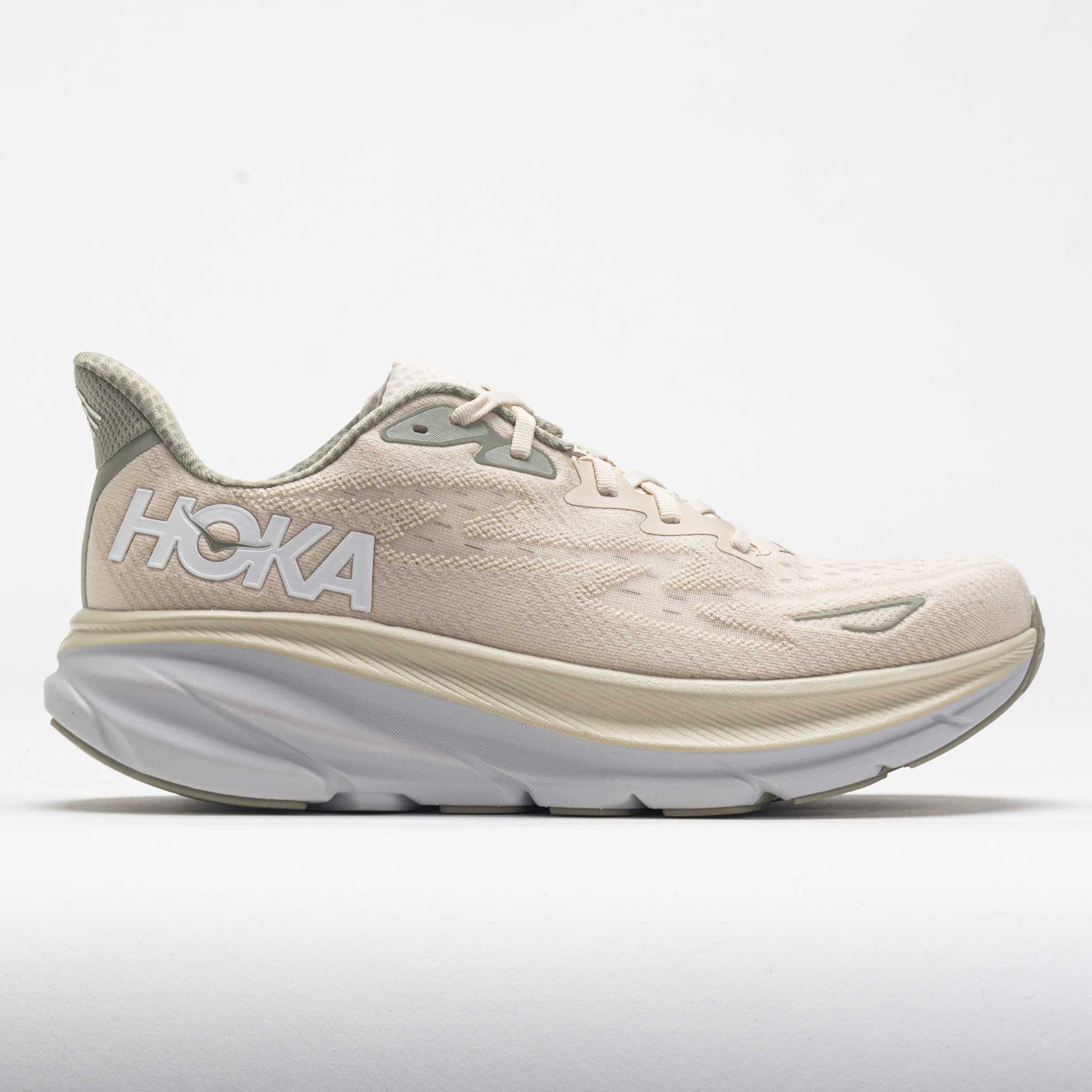040927_3 HOKA Clifton 9 Mens Oat Milk/Barley - Image 1