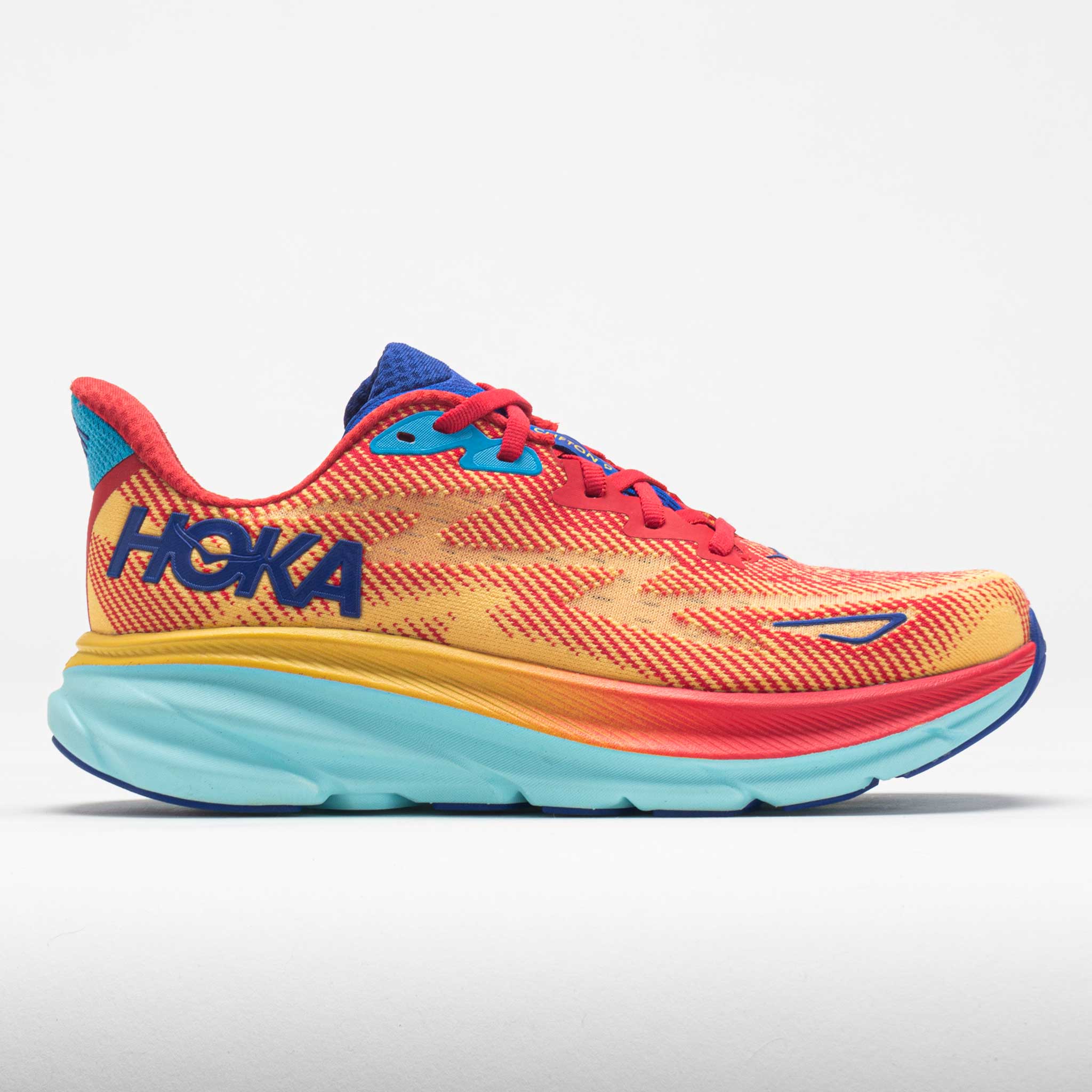 040929_3 HOKA Clifton 9 Mens Cerise/Cloudless - Image 1