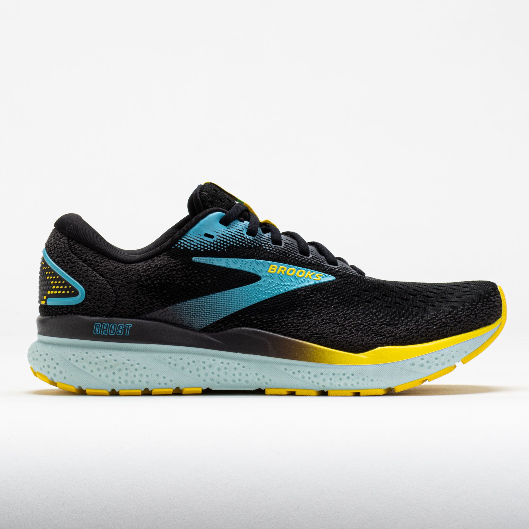 041204_3 Brooks Ghost 16 Mens Black/Forged Iron/Blue - Image 1