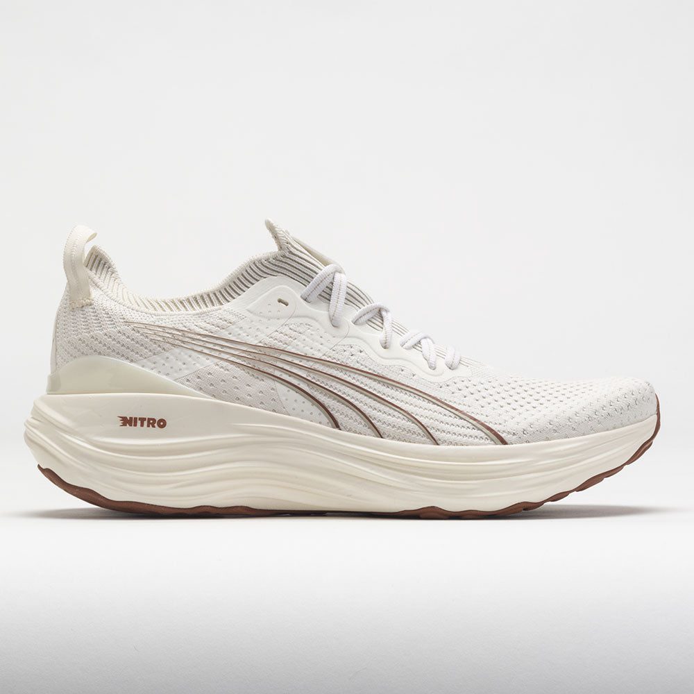 041425_3 Puma ForeverRun NITRO Knit Womens Warm White/Teak - Image 1