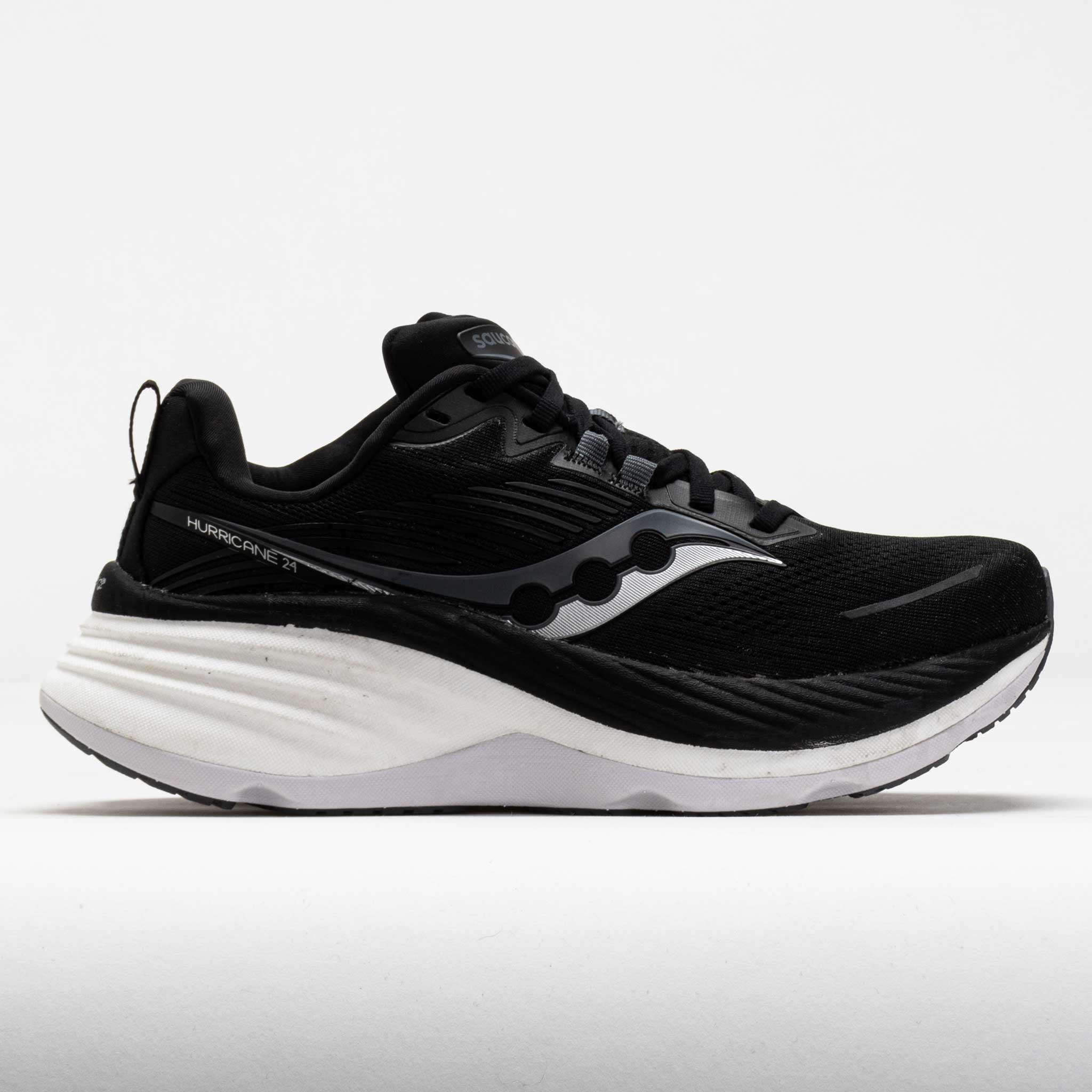 041611_3 Saucony Hurricane 24 Womens Black/Carbon - Image 1