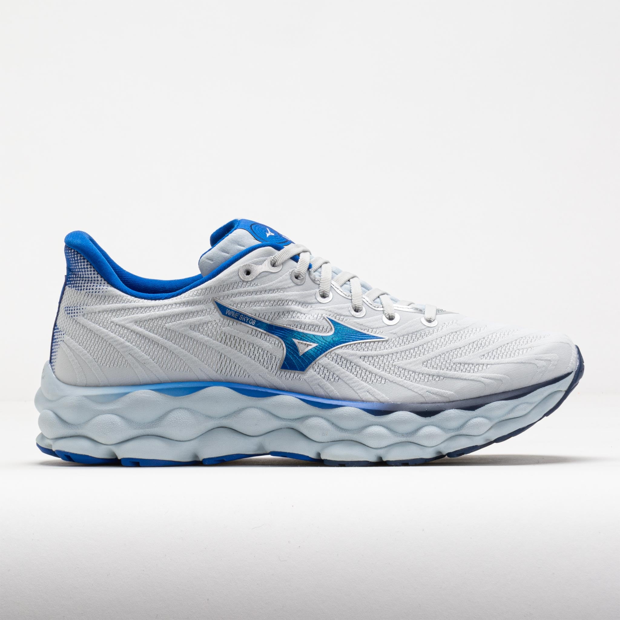 041645_3 Mizuno Wave Sky 8 Mens Plein Air/Laser Blue - Image 1