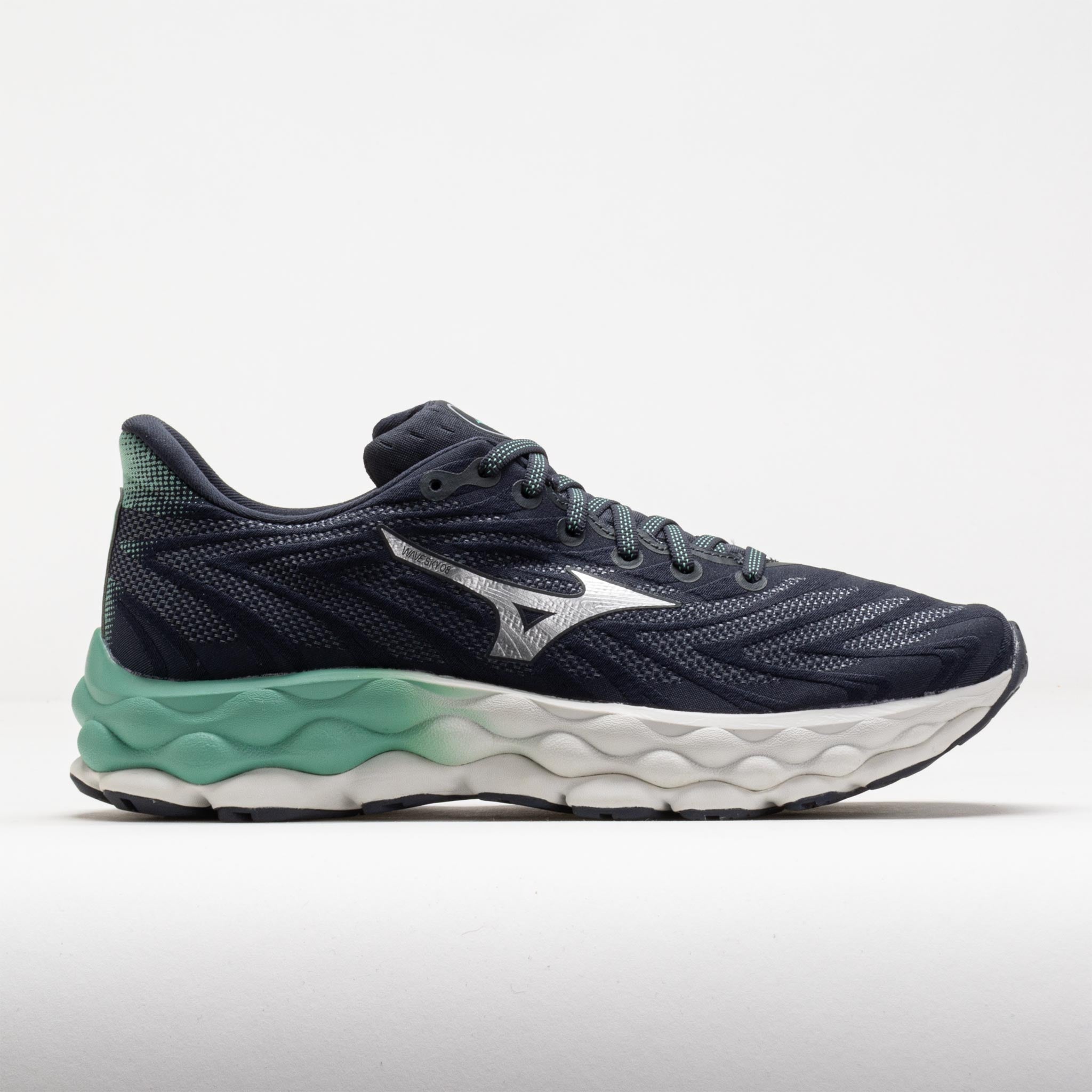 041651_3 Mizuno Wave Sky 8 Womens India Ink/Silver - Image 1