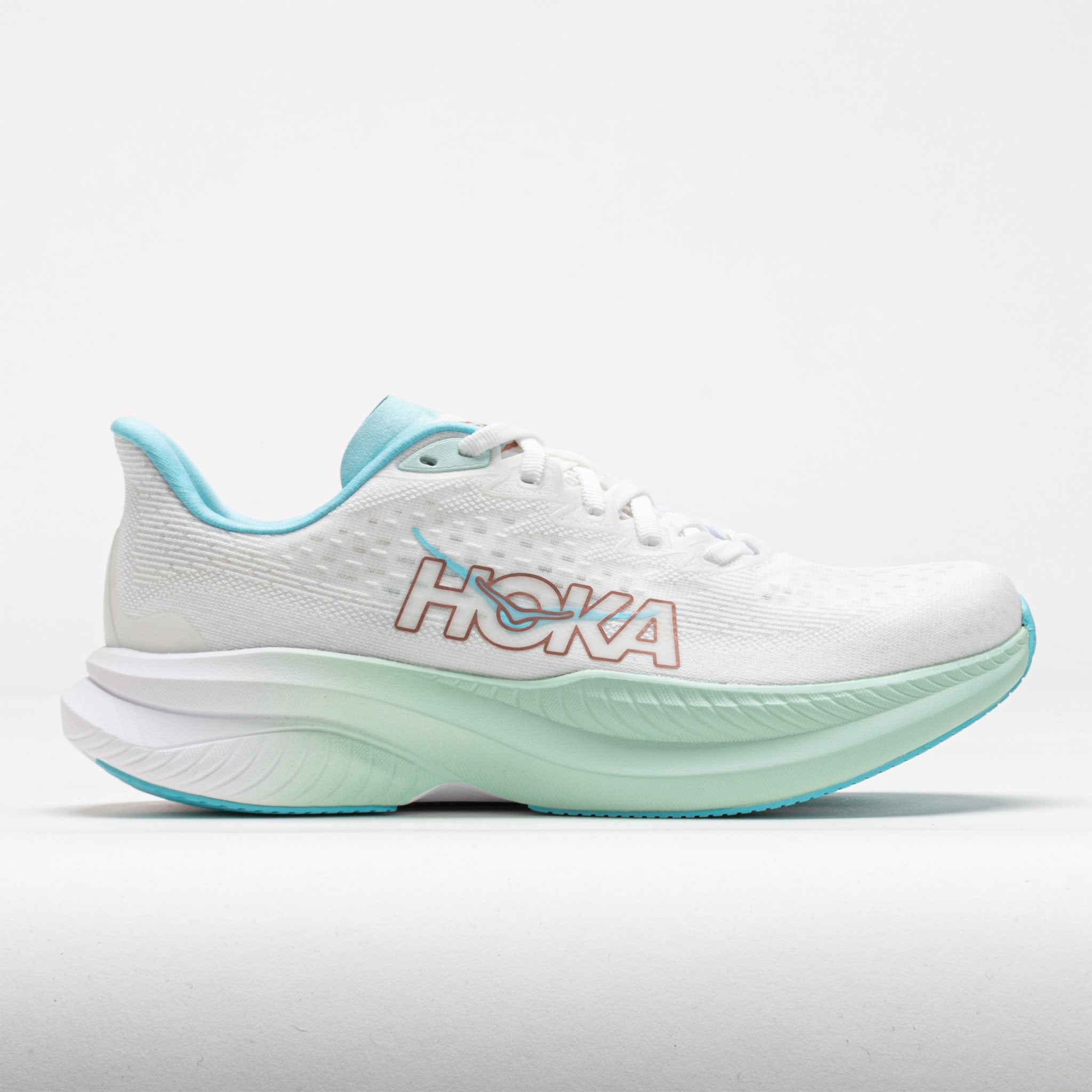 041684_3 HOKA Mach 6 Womens Frost/Rose Gold - Image 1