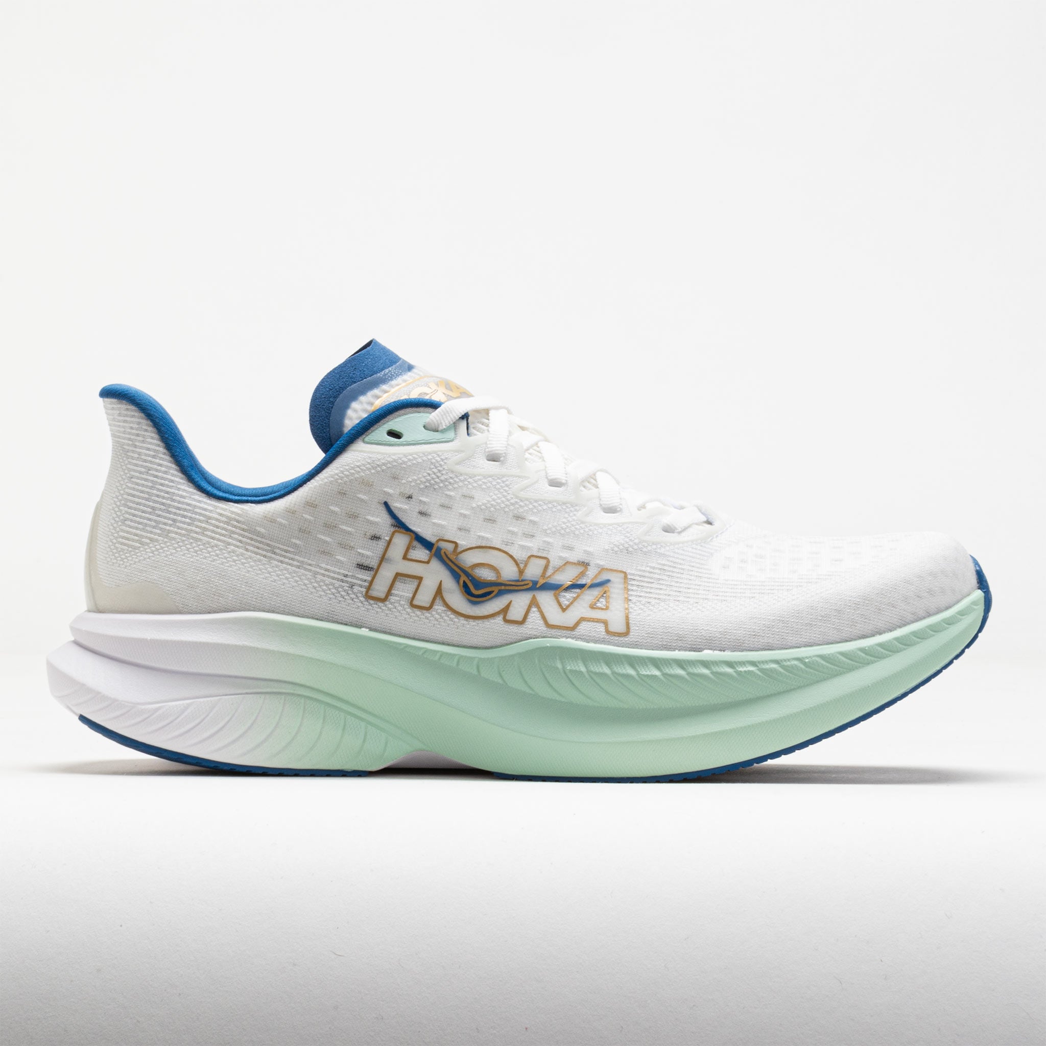 041688_3 HOKA Mach 6 Mens Frost/Gold - Image 1