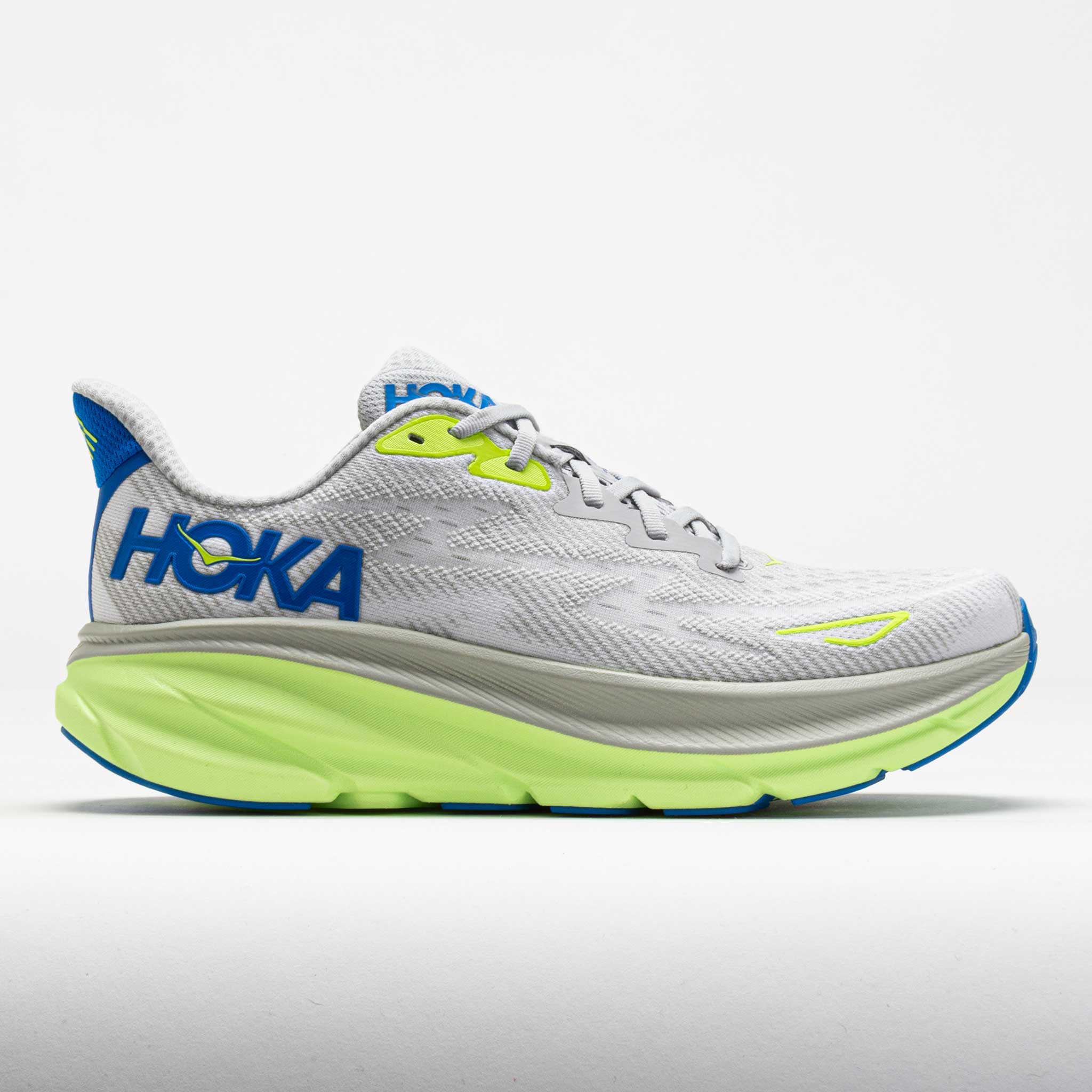 041717_3 HOKA Clifton 9 Mens Stardust/Electric Cobalt - Image 1