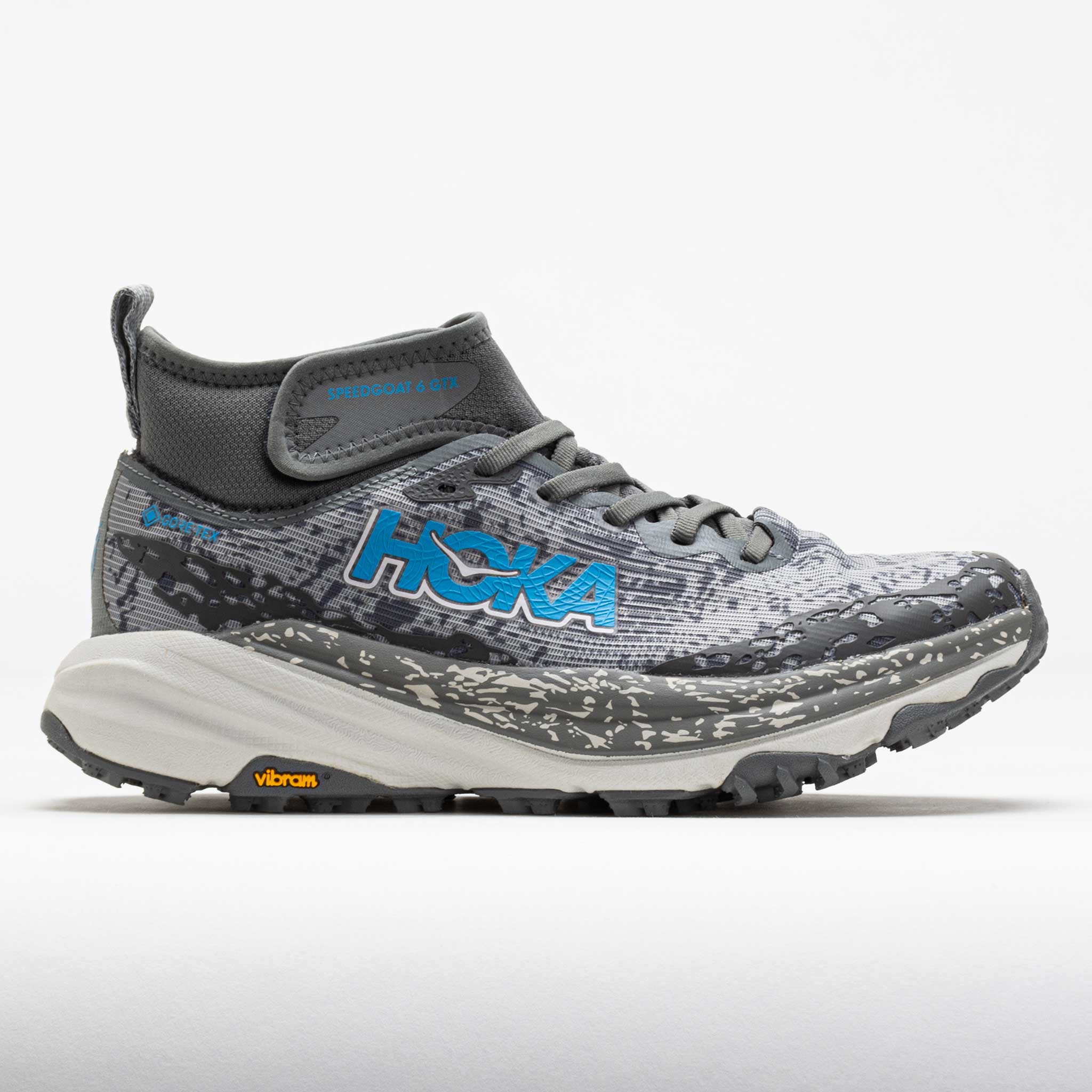 041751_3 HOKA Speedgoat 6 Mid GTX Womens Asteroid/Cosmic Grey - Image 1
