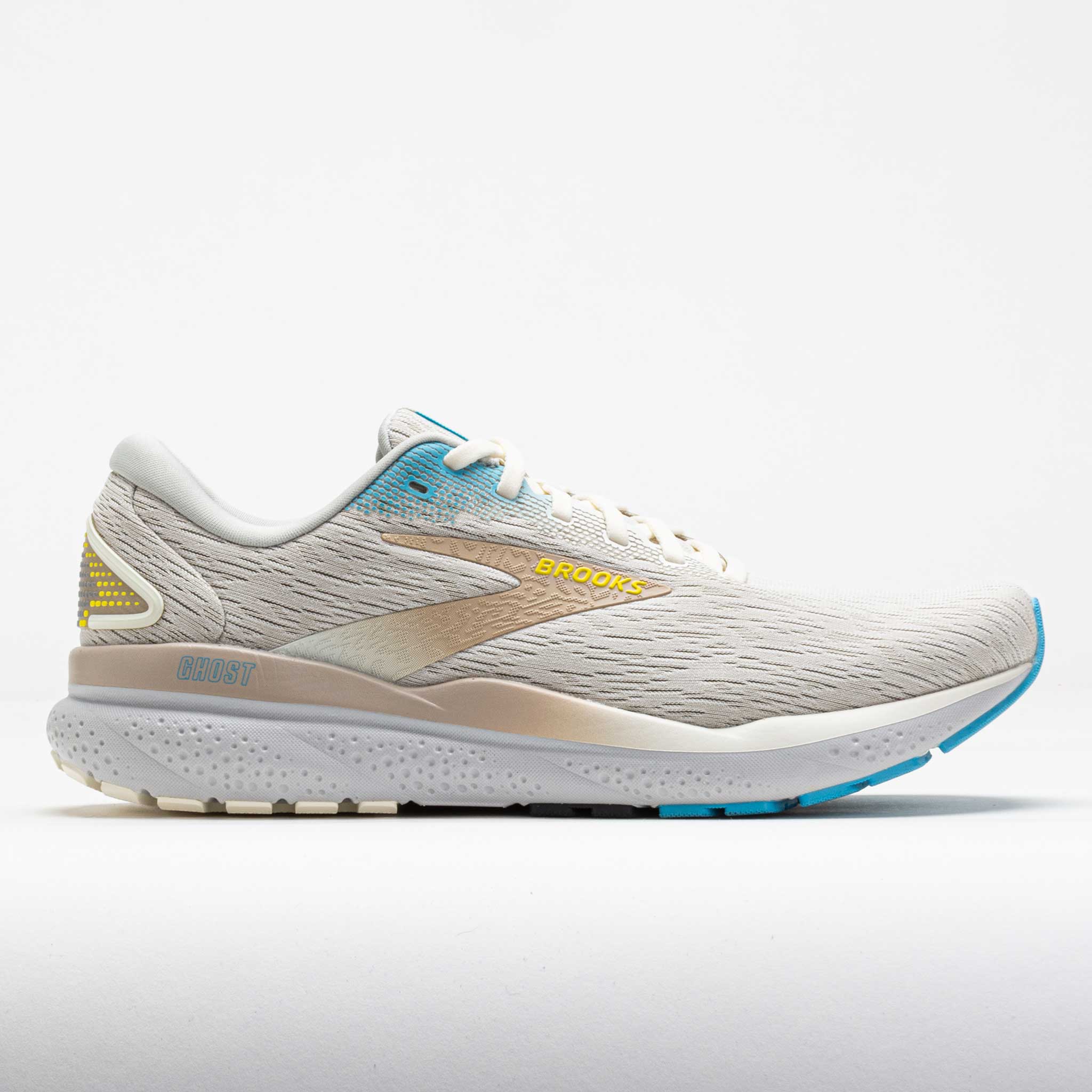 041792_3 Brooks Ghost 16 Mens Coconut/Blue/Yellow - Image 1