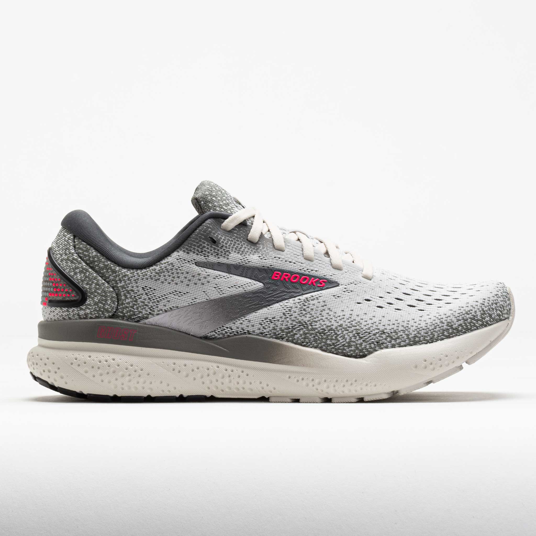 041793_3 Brooks Ghost 16 Womens Grey/Gargoyle/Pink - Image 1