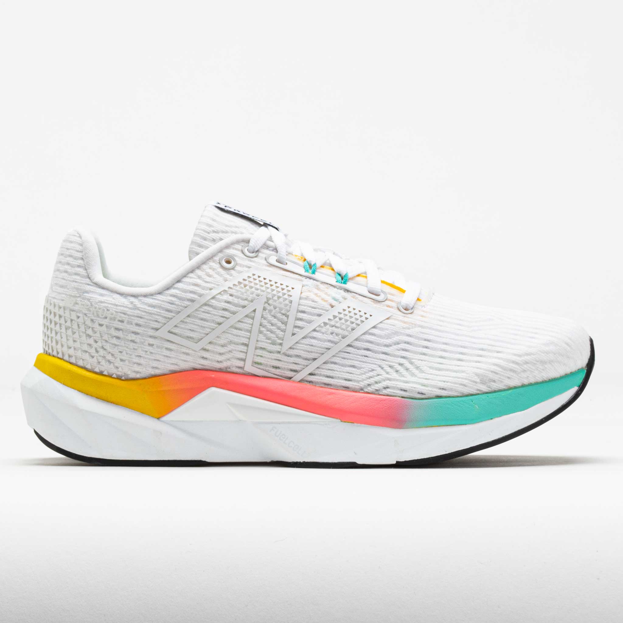 042070_3 New Balance FuelCell Propel v5 Mens White/Ginger/Lemon/Cyber Jade - Image 1