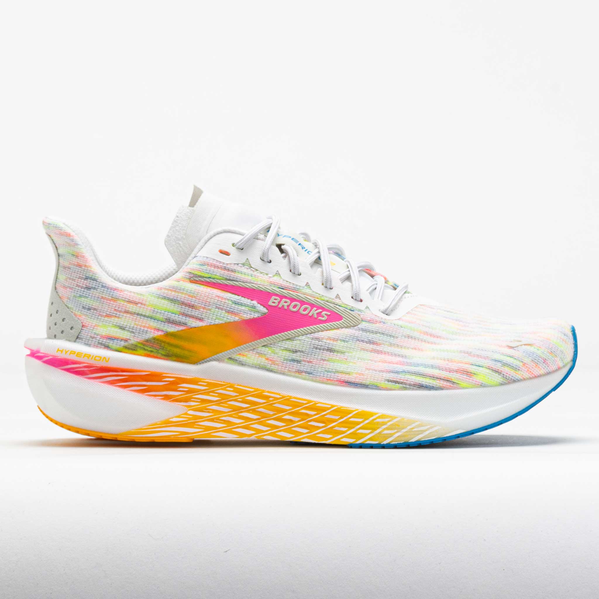 042138_3 Brooks Hyperion 2 Womens White/Murmur/Sugar Plum - Image 1