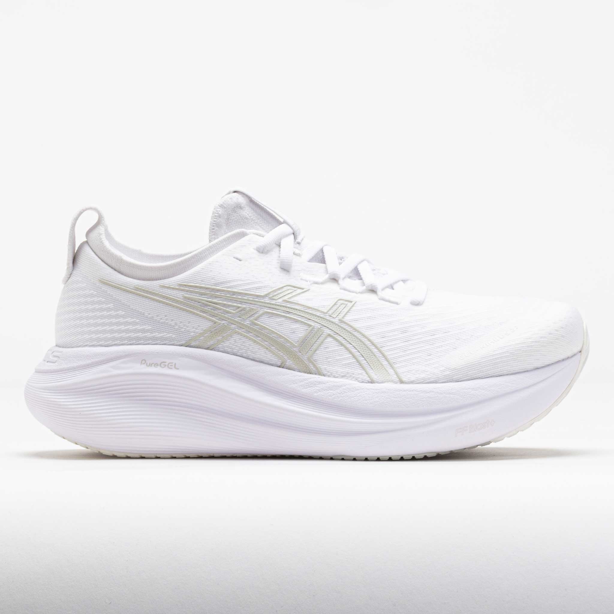 042287_3 ASICS GEL-Nimbus 27 Mens White/Glacier Grey - Image 1
