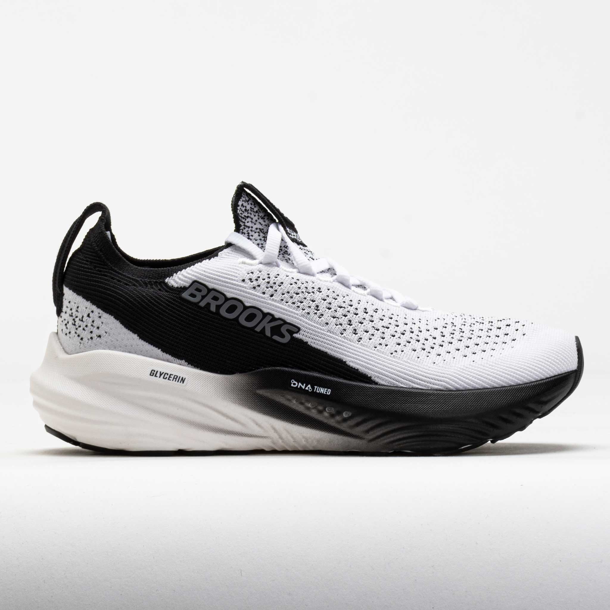 042450_3 Brooks GlycerinstealthFit 22 Mens White/Grey/Black - Image 1