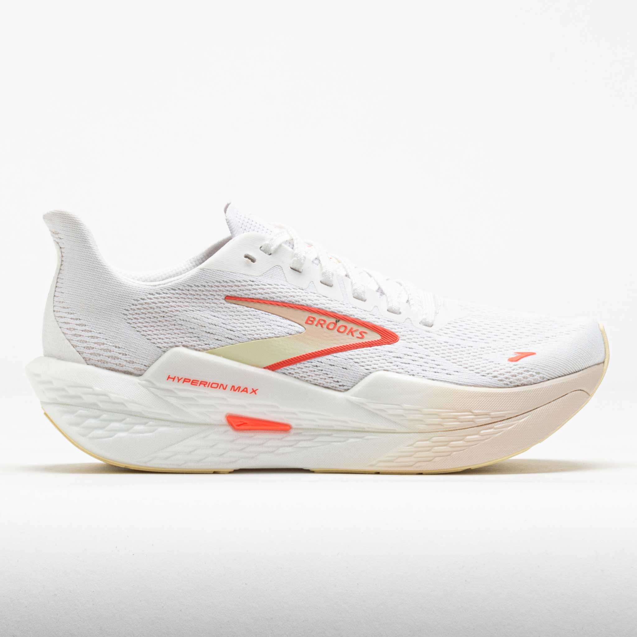 042502_3 Brooks Hyperion Max 2 Womens White/Peach/Coral - Image 1
