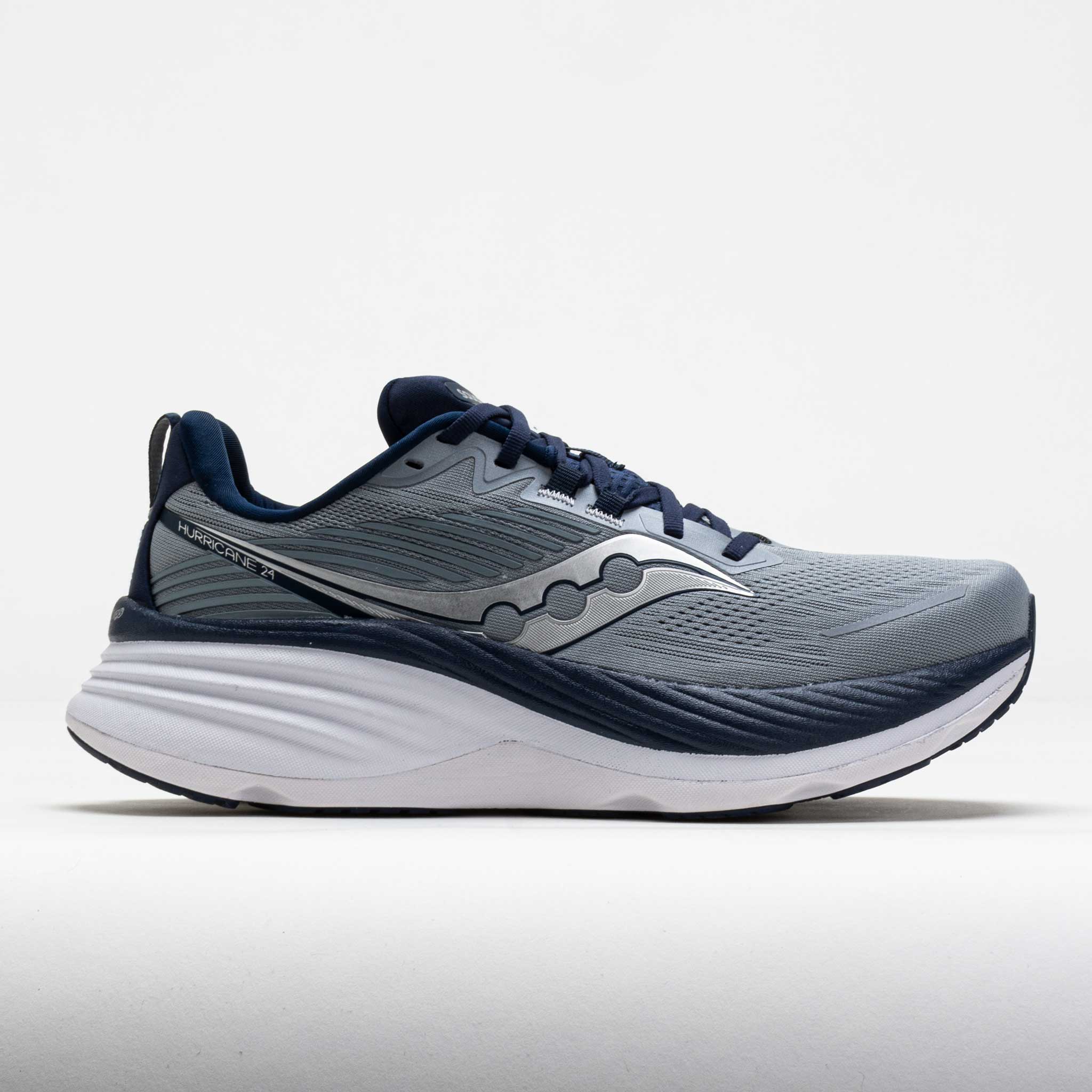 042638_3 Saucony Hurricane 24 Mens Flint/Navy - Image 1