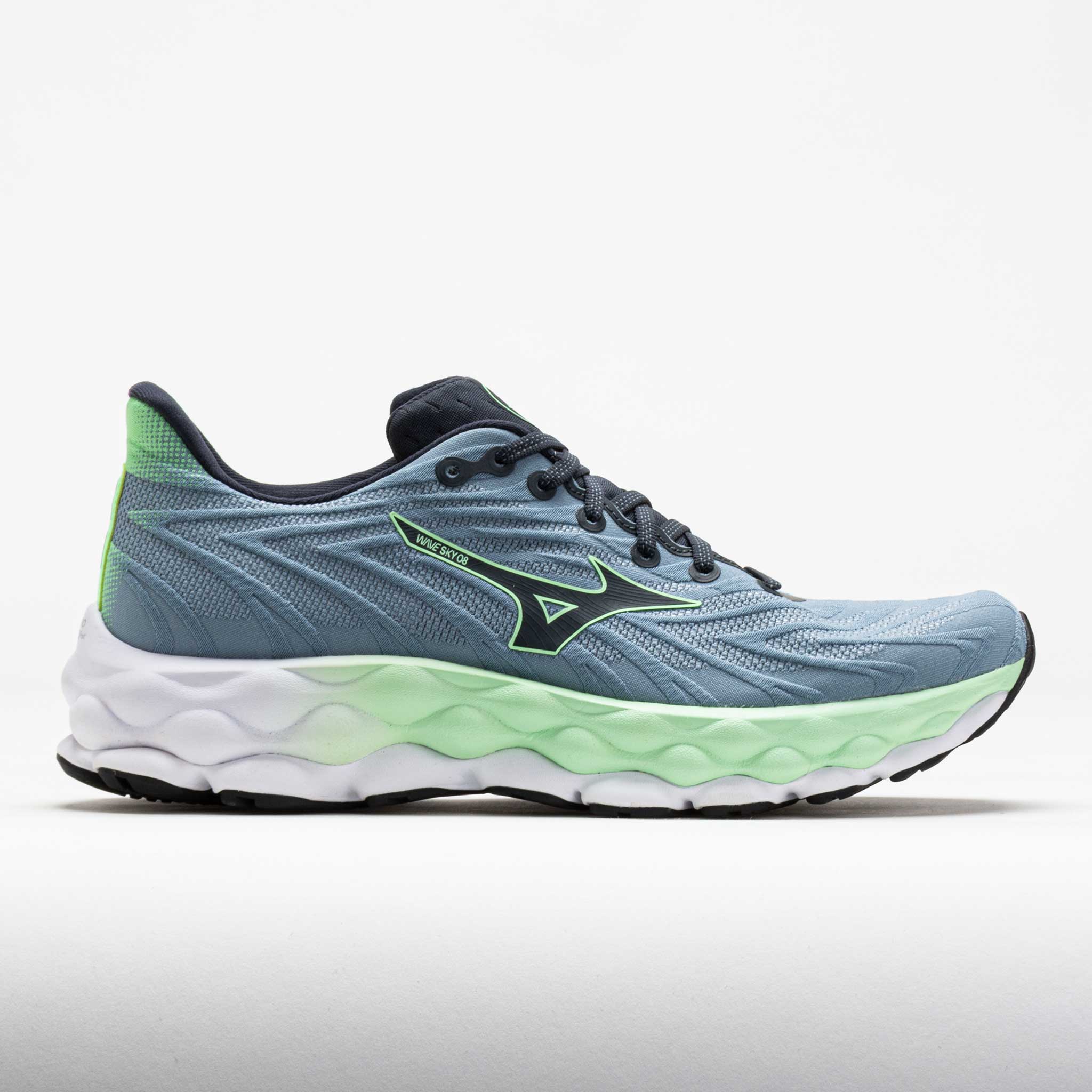 042765_3 Mizuno Wave Sky 8 Mens Citadel/Vintage Indigo - Image 1