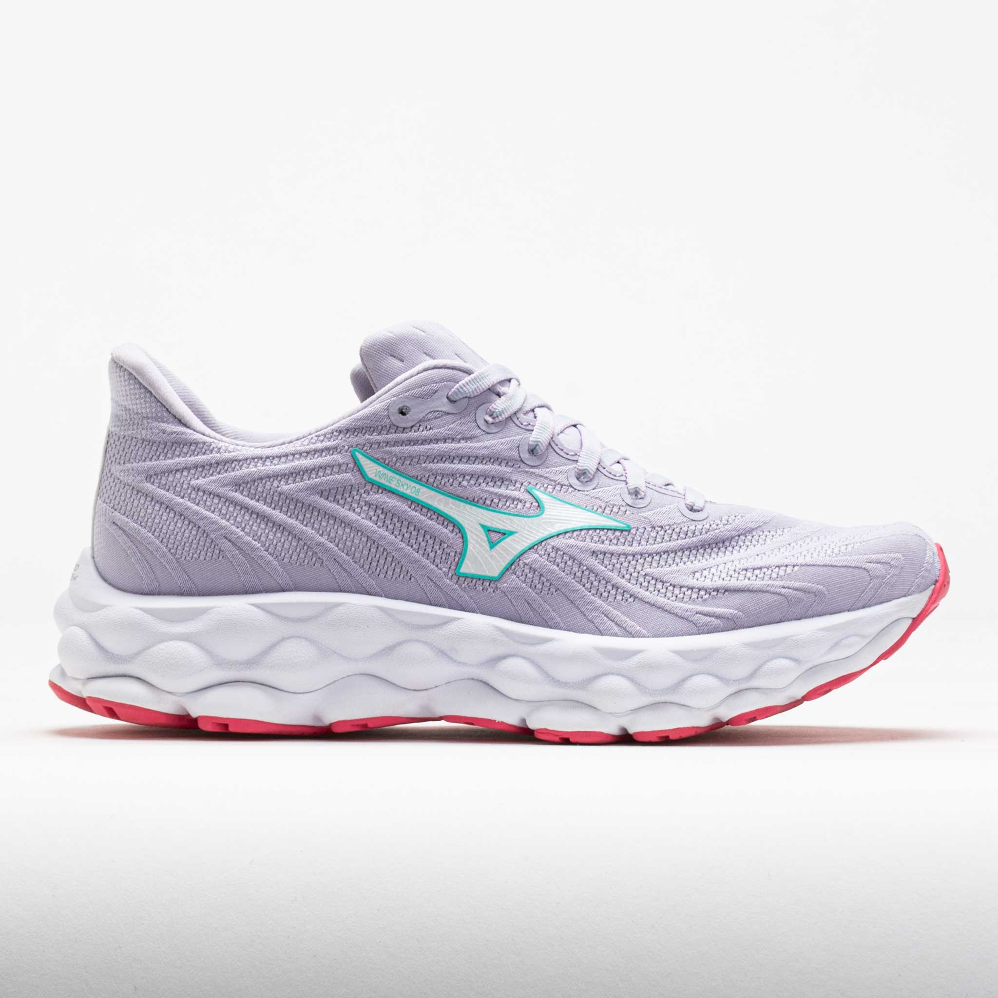 042768_3 Mizuno Wave Sky 8 Womens Thistle/White - Image 1