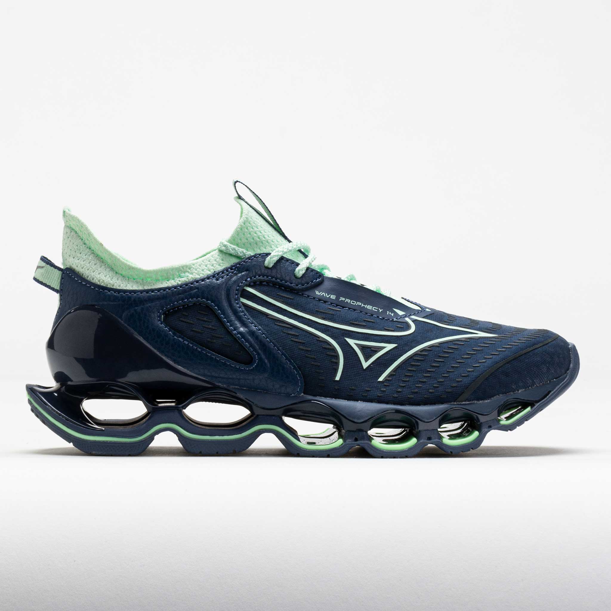 042774_3 Mizuno Wave Prophecy 14 Womens Vintage Indigo/Bay - Image 1