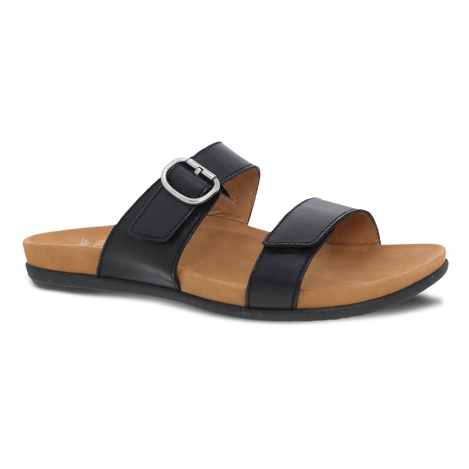 0484d230-01a9-4d47-acdd-174b563e91ae-upscale_15k-1500x1500-70 Dansko - Women's Justine Leather Slide Sandal - Image 1