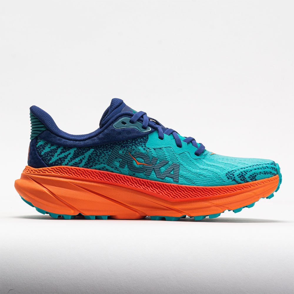 049265_3 HOKA Challenger ATR 7 Mens Ceramic/Vibrant Orange - Image 1
