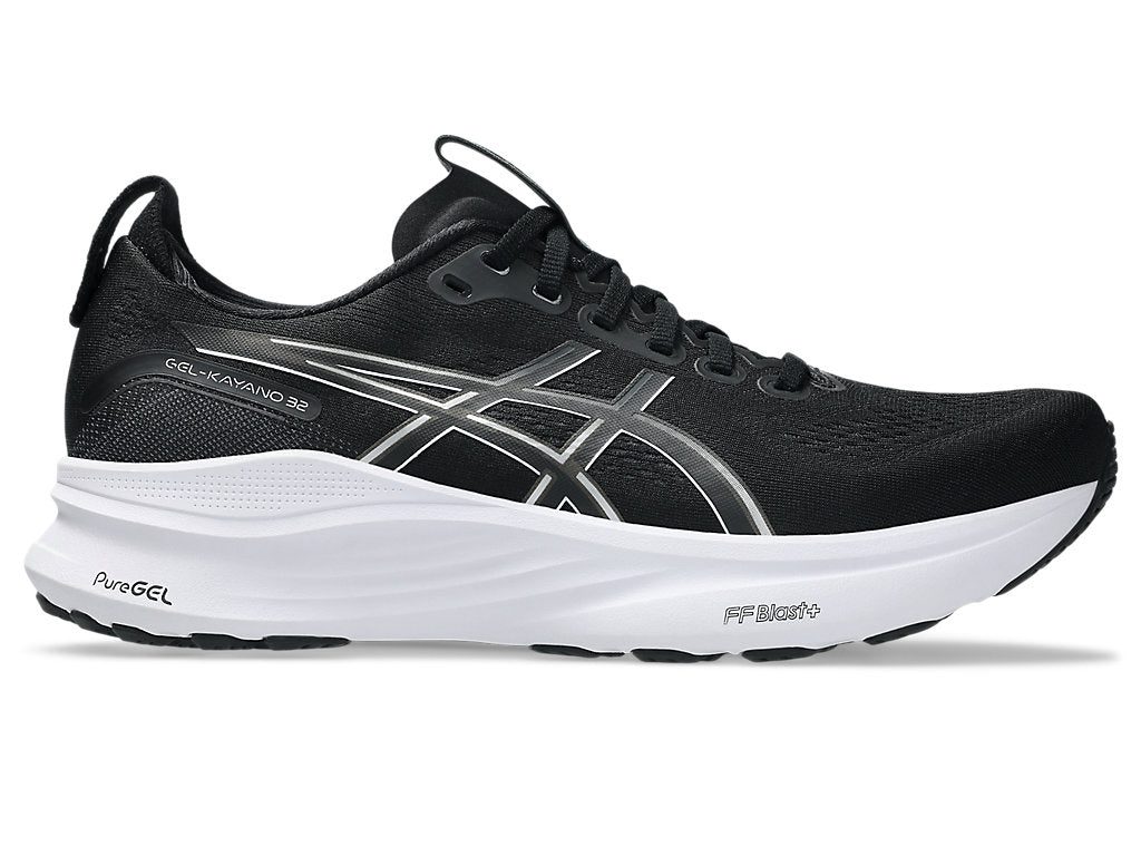 1011C052_002_SR_RT_GLB Men's GEL-Kayano 32 (002 - Black/White) - Image 1