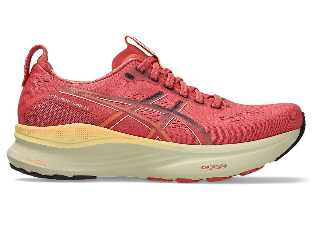 1012B838_700_SR_RT_GLB Women's GEL-Kayano 32 (700 - Dark Pink Clay/Dark Currant) - Image 1