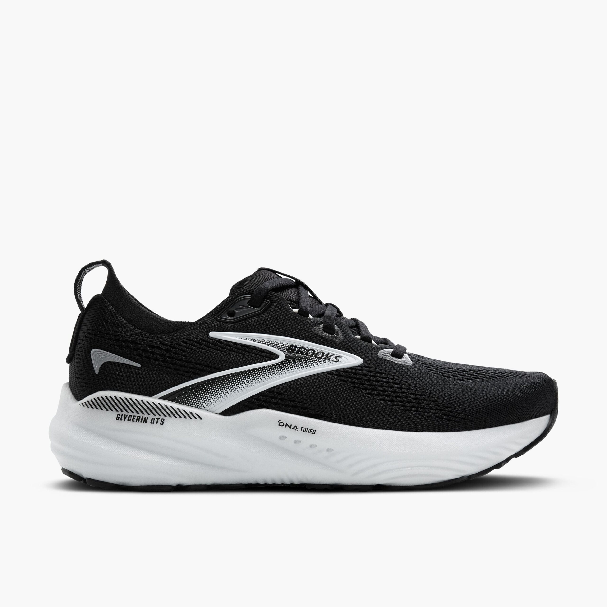 110446-090-l-glycerin-gts-22-mens-supportive-cushion-road-running-shoe Men's Glycerin GTS 22 (090 - Black/Grey/White) - Image 1
