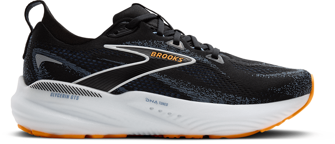 110446_013_L_Glycerin_GTS_22 Men's Glycerin GTS 22 (013 - Black/Countyr Blue/Orange Pop) - Image 1