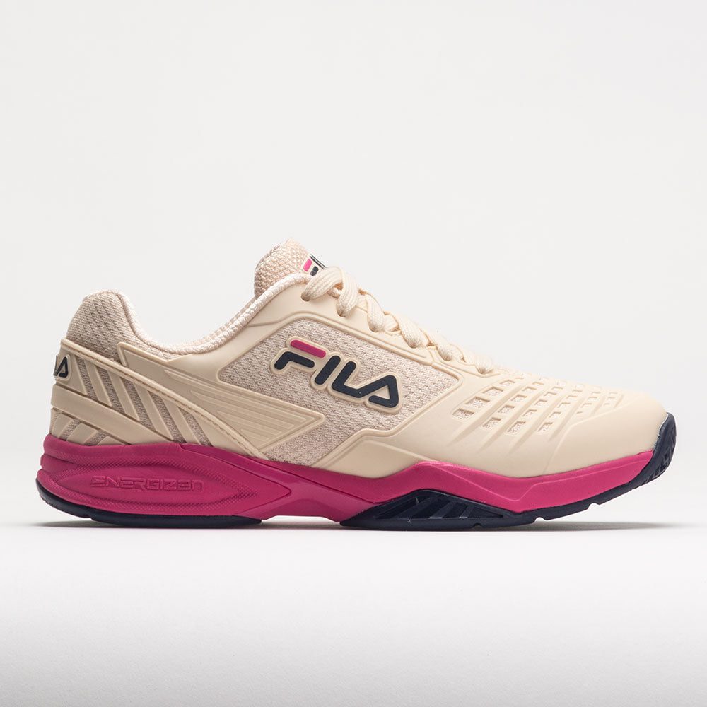 117491_3 Fila Axilus 2 Energized Womens Ecru/FILA Navy/Fuchsia Purple - Image 1