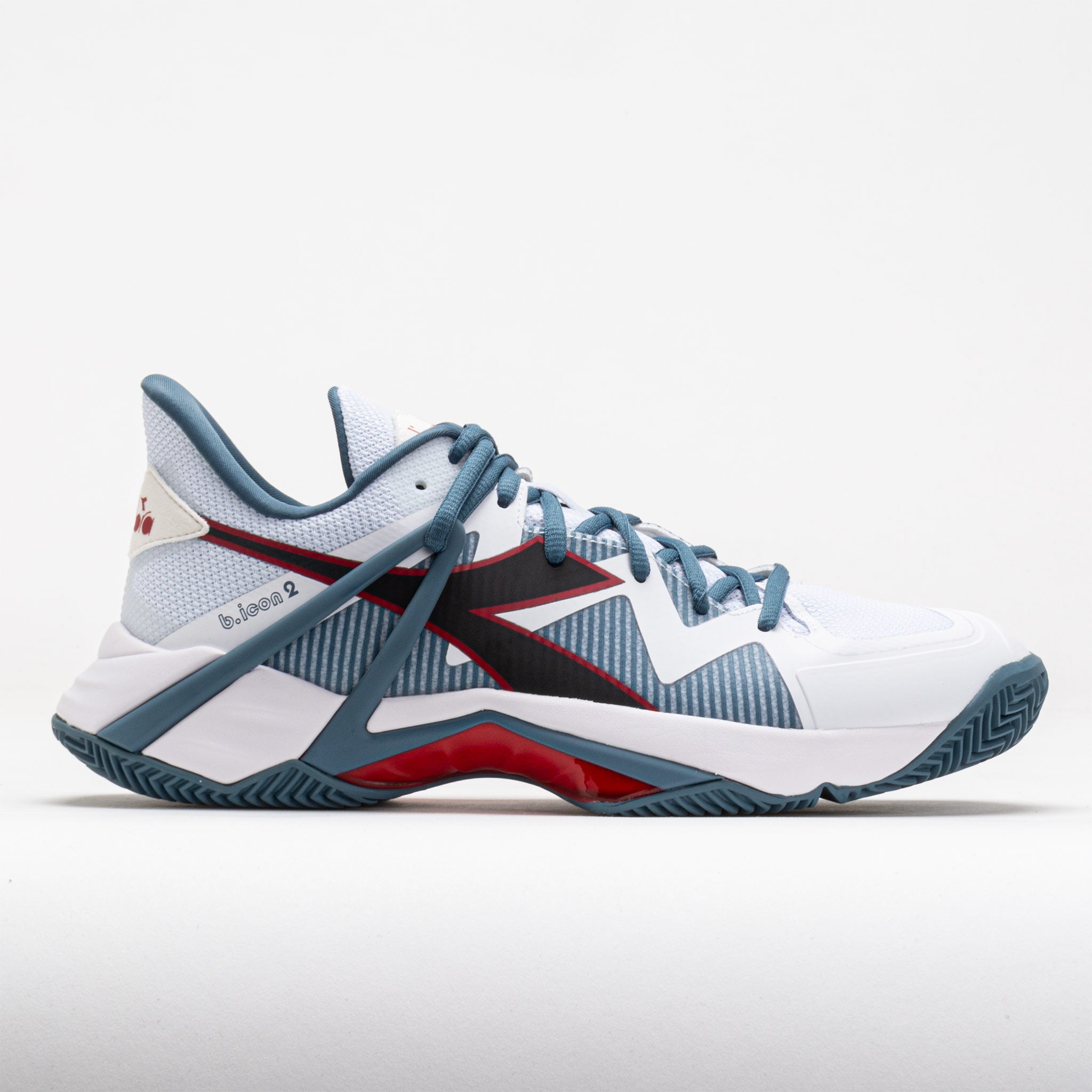 117712_3 Diadora B.Icon 2 Clay Mens White/Oceanview/Salsa - Image 1