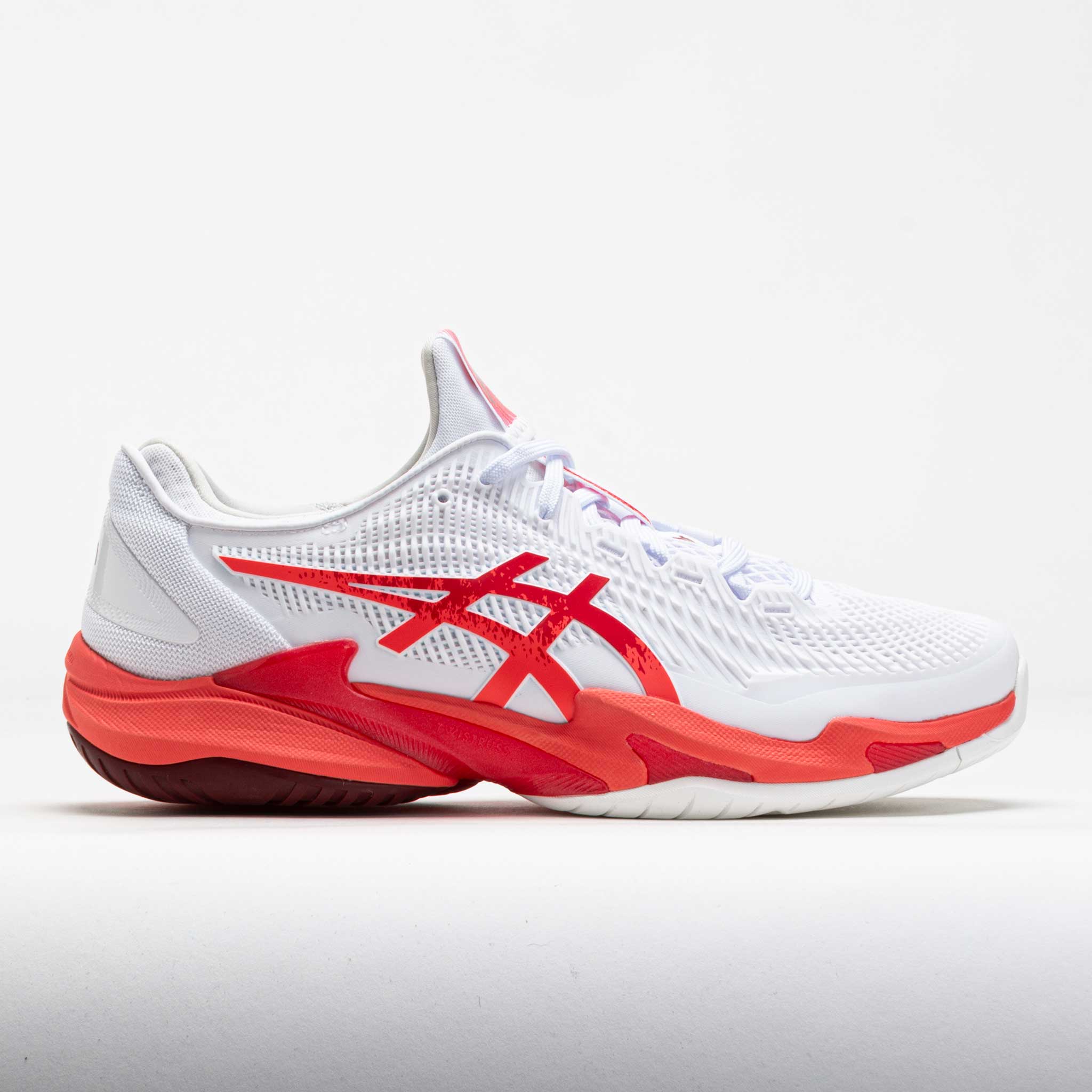 118113_3 ASICS Court FF 3 Novak Mens White/Electric Red - Image 1