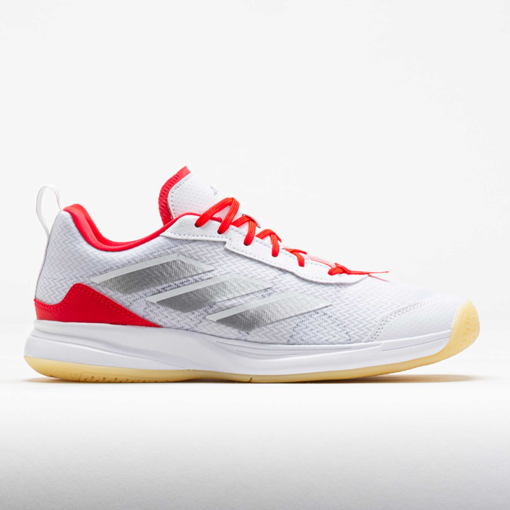 118212_3 adidas AvaFlash Womens White/Silver Metallic/Lucid Red - Image 1