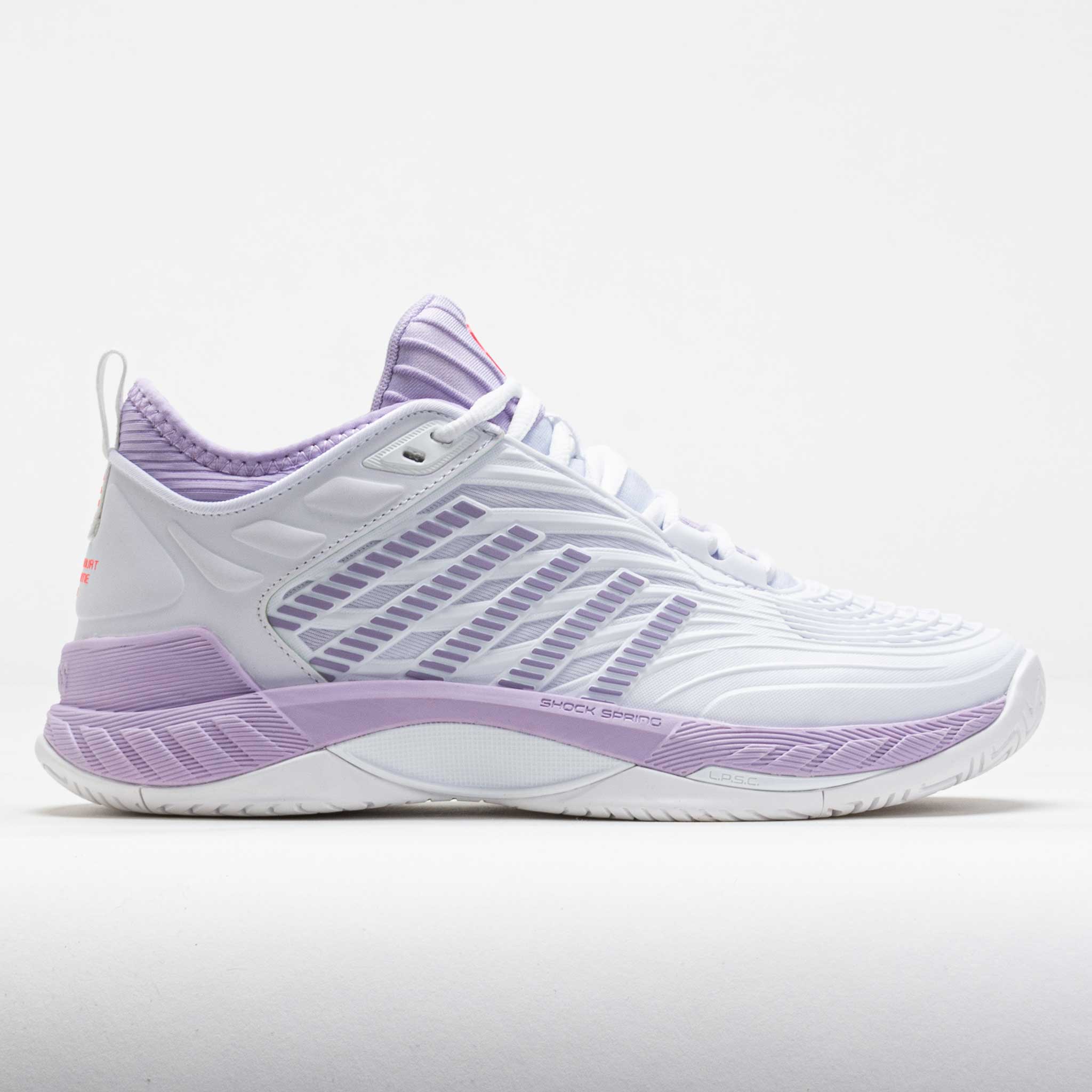 118285_3 K-Swiss Hypercourt Supreme 2 Womens White/Orchid Petal/Neon Blaze - Image 1