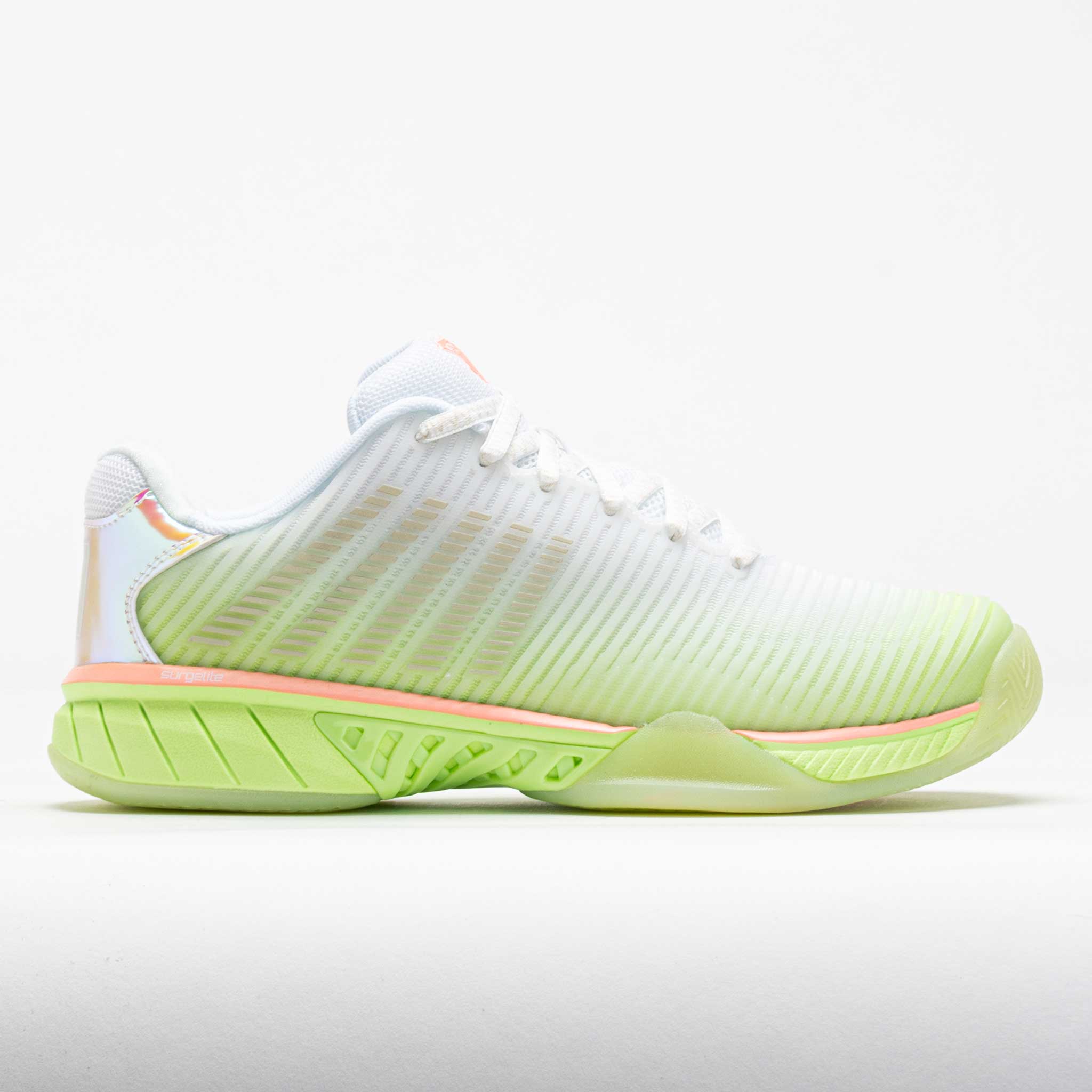 118414_3 K-Swiss Hypercourt Express 2 Womens Lucky in Love White/Lemon/Beige - Image 1