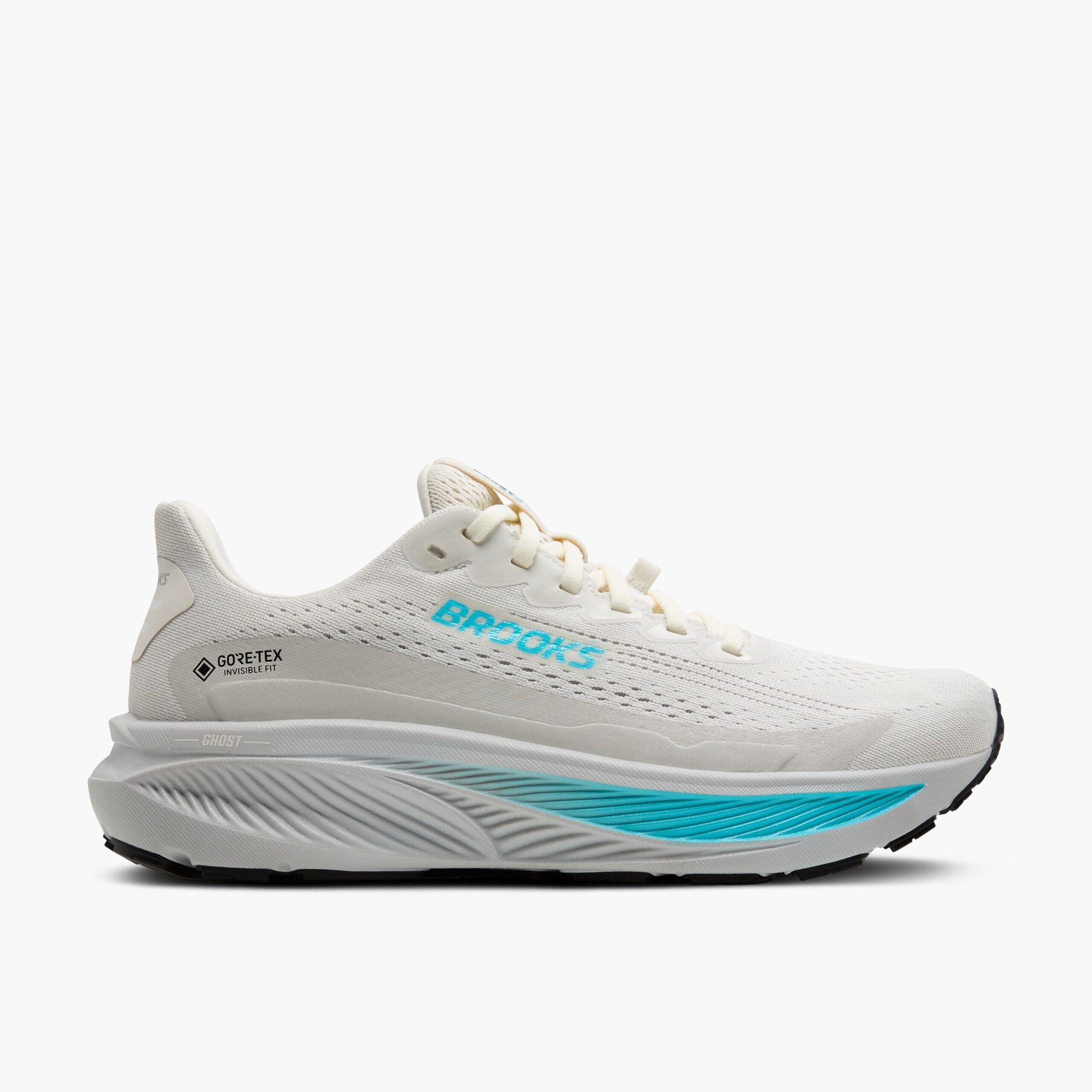 120451-138-l-ghost-17-gtx-womens-dynamic-cushion-road-running-shoe Women's Ghost 17 GTX (138 - Coconut/Oyster/Blue) - Image 1