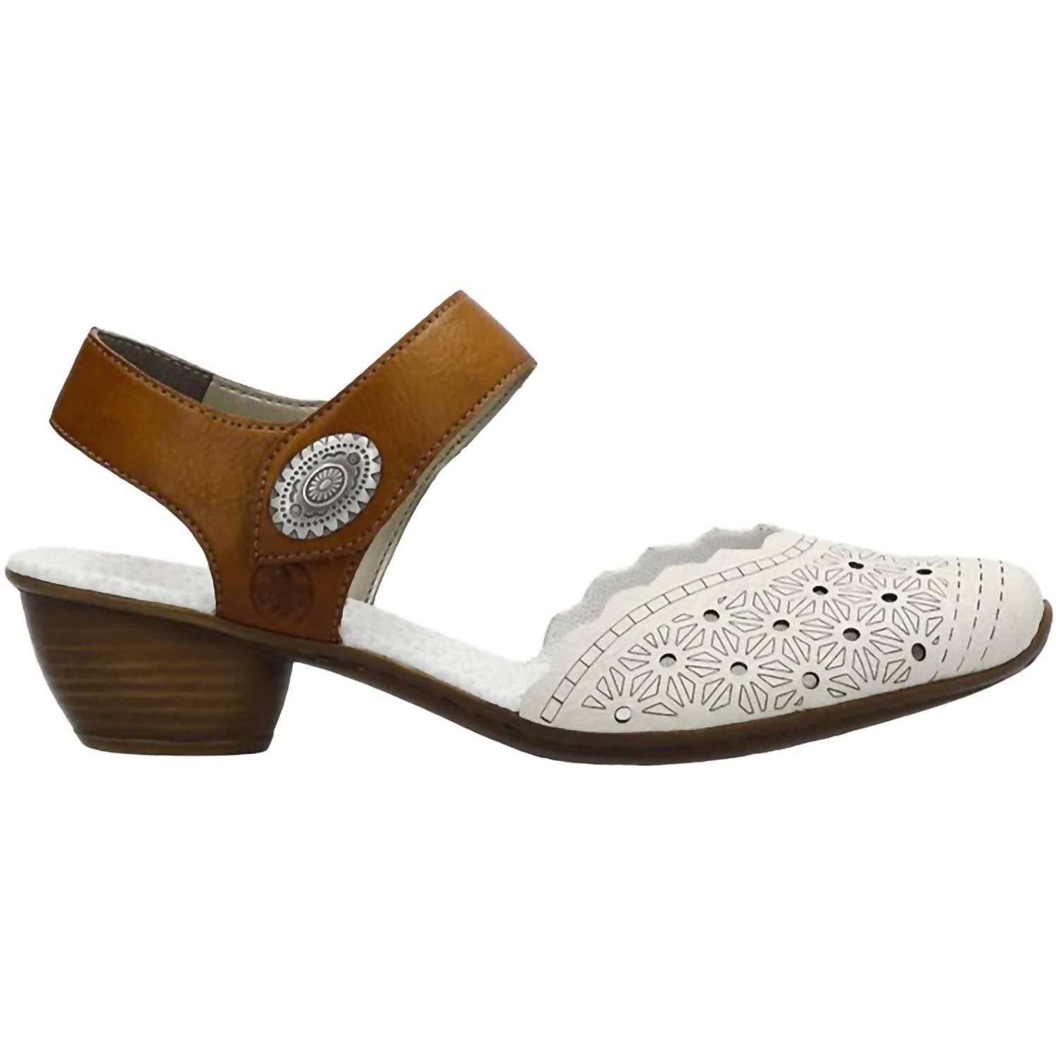 17a1c03d-22d8-4bf1-bfbd-f512c2496d1b-upscale_15k-1500x1500-70 Rieker - Women's Mirjam Low-heeled Leather Shoes - Image 1