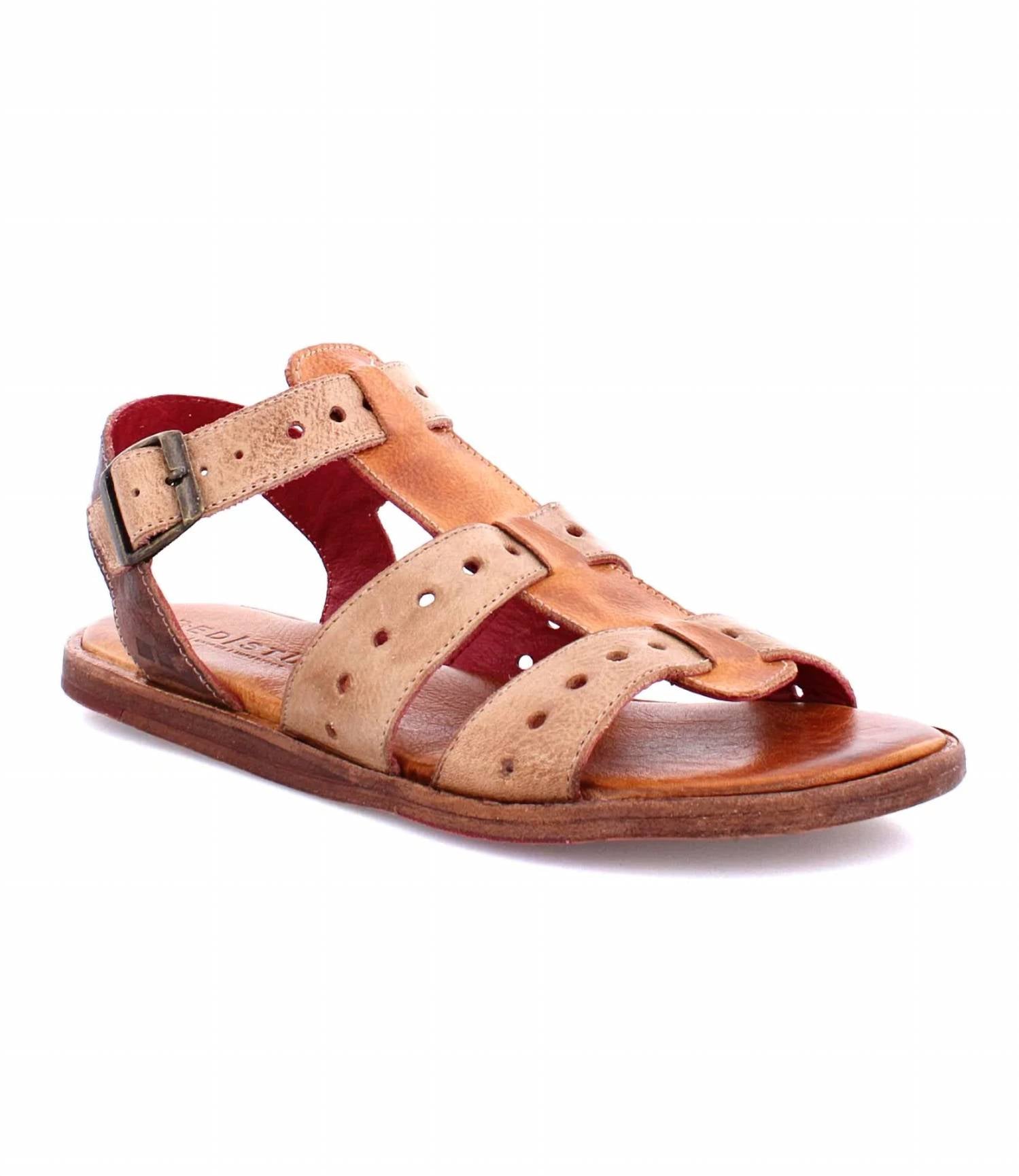 1ad97176-3518-4df9-a4bb-f3fbcaaac671-upscale_15k-1500x1500-70 Bedstu - Women's Flat Buckled Sandals - Image 1