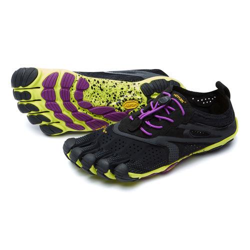 2975-BLACKYELLOWPURPLE-l Women's Vibram FiveFingers V-Run - Image 1