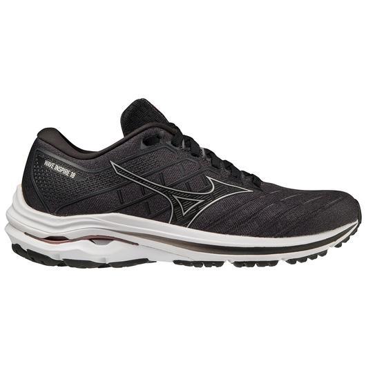 35383-BLACKSILVER-l Women's Mizuno Wave Inspire 18 - Image 1