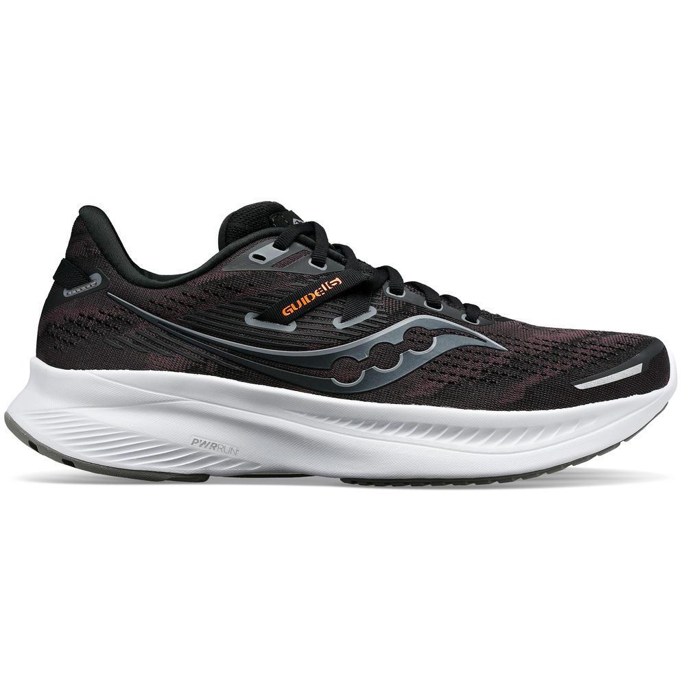 37107-BLACKWHITE-l Men's Saucony Guide 16 (Wide) - Image 1