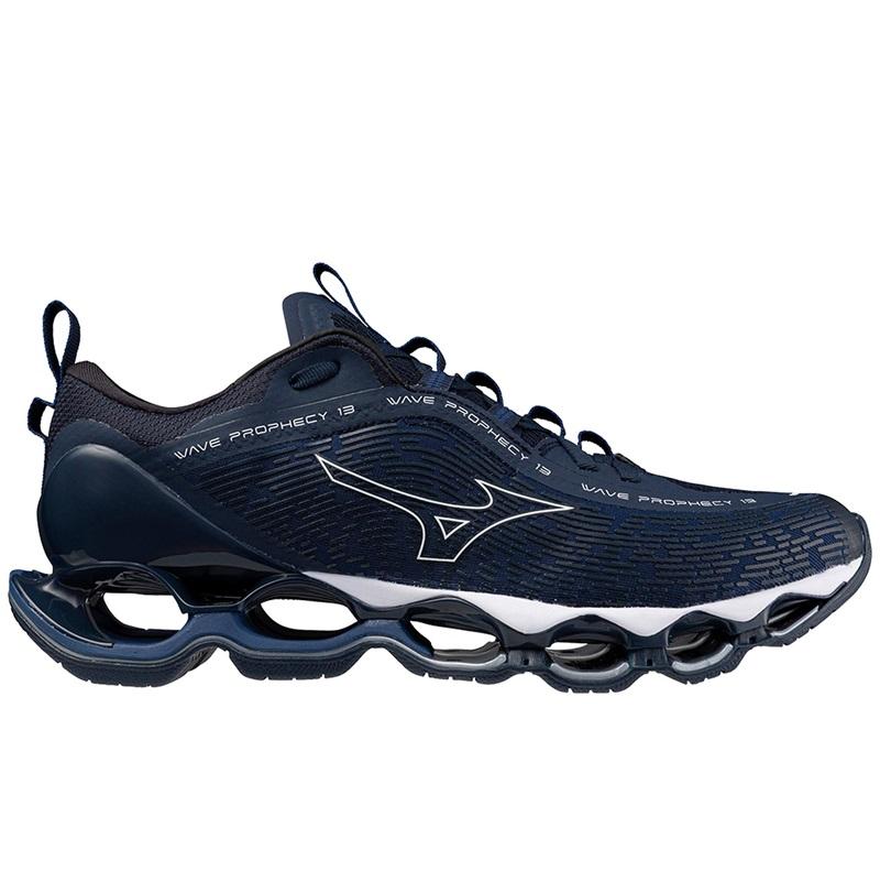 38344-NAVY_PEONYWHITE-l Men's Mizuno Wave Prophecy 13 - Image 1