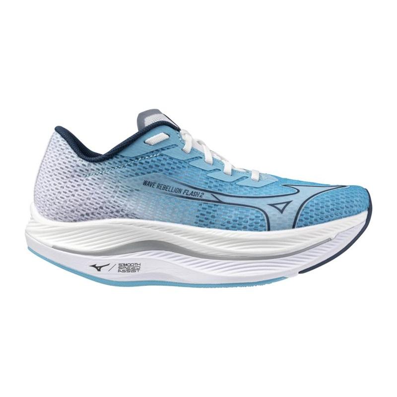 38664-RIVER_BLUEBLUE_WING-l Women's Mizuno Wave Rebellion Flash 2 - Image 1