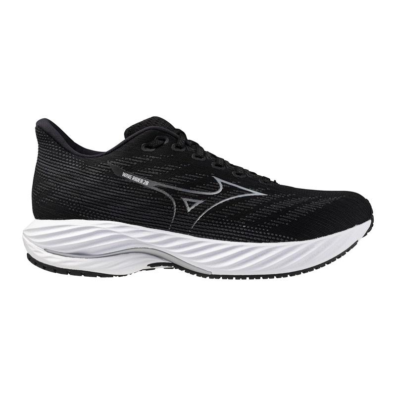 39129-BLACKSILVER-l Men's Mizuno Wave Rider 28 - Image 1