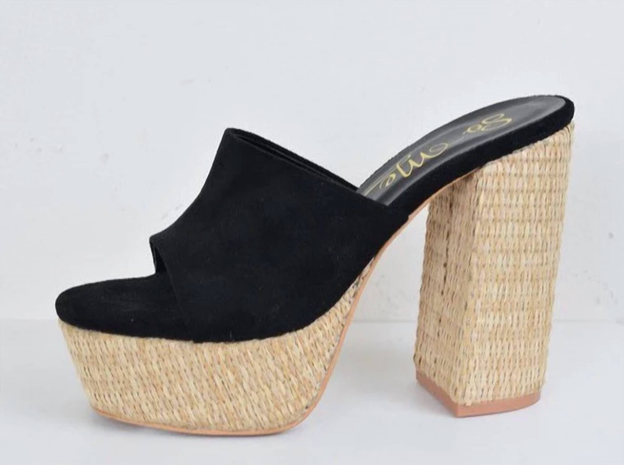 3a4797bb-6748-4179-b7e9-a313bb020c2e-upscale_15k-1500x1500-70 Stella Shoes - Open Toe Slip On Chunky Heels - Image 1
