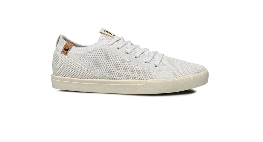 41Dp2laWuML SAOLA Women's Cannon Knit II White Sneakers - Image 1