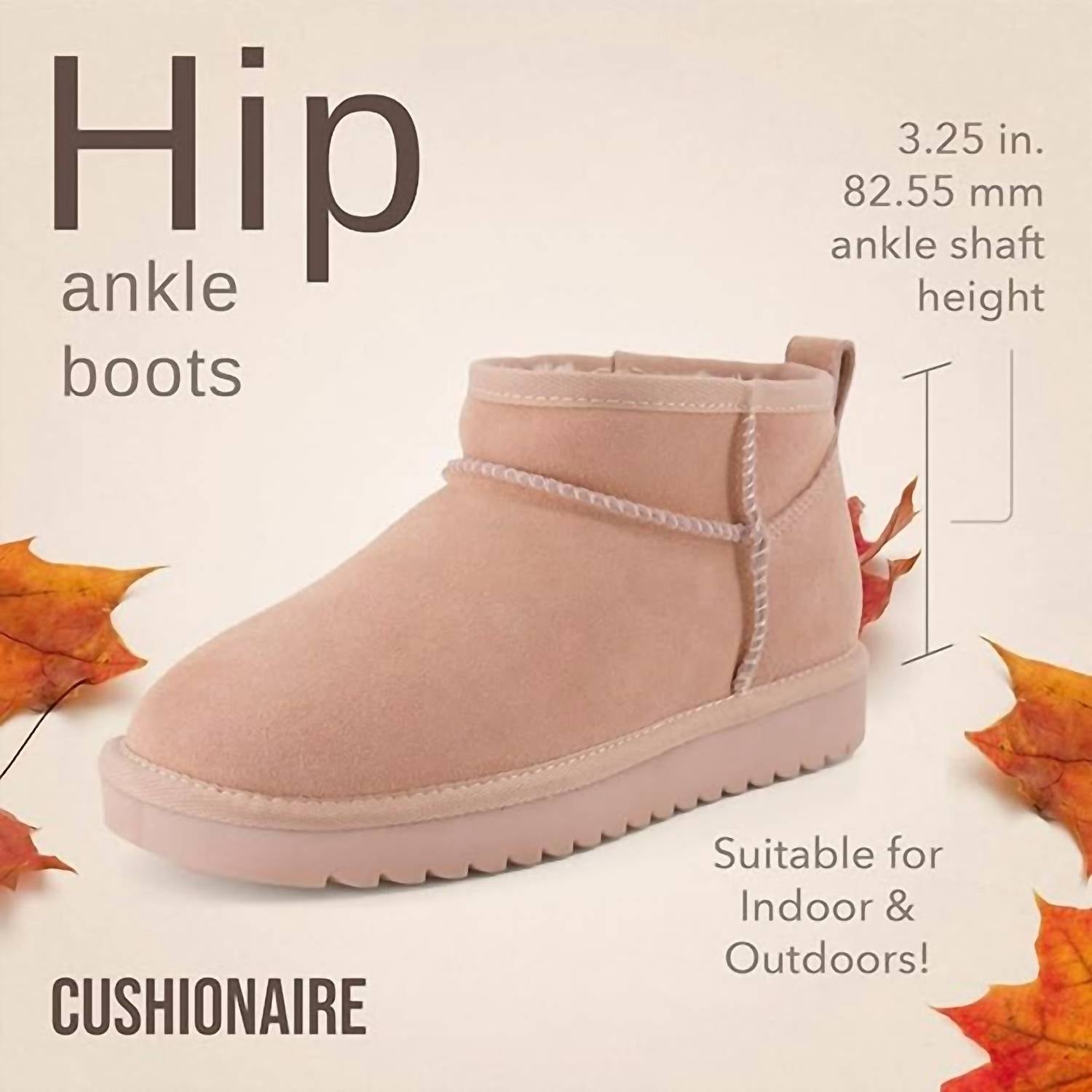 44fc82b1-e628-4a44-9a66-5f6013e733e1-upscale_15k-1500x1500-70 Cushionaire - Women's Hip Two Genuine Suede Ankle Snow Boots - Image 1